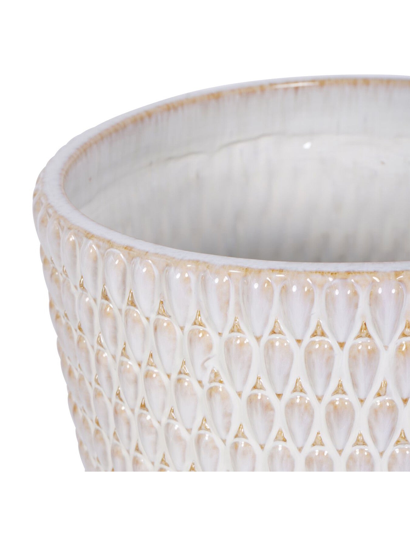 Mediterranean Reactive Glaze Ceramic Planter XL Plante