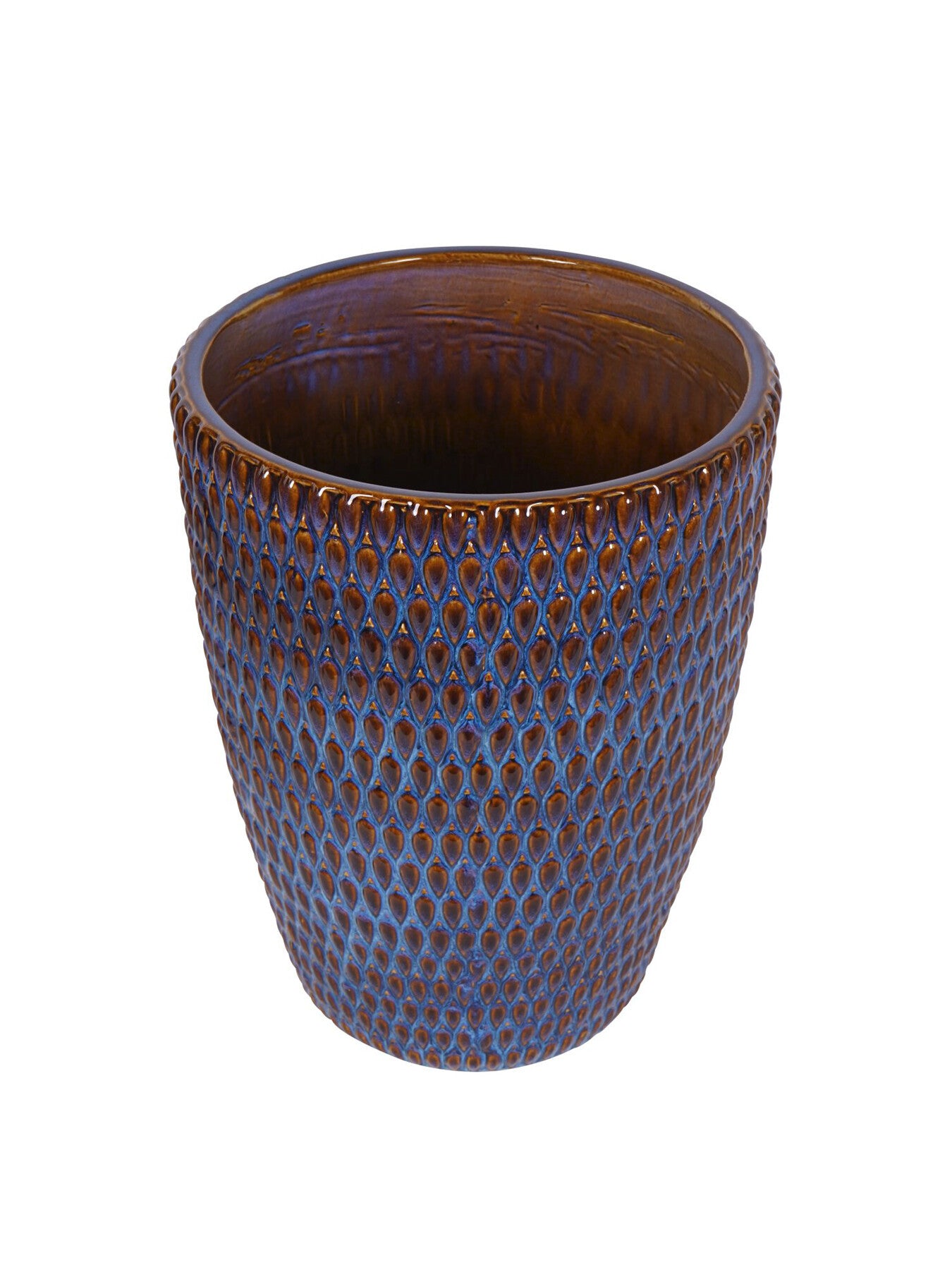 Mediterranean Reactive Glaze Ceramic Planter XL Planter