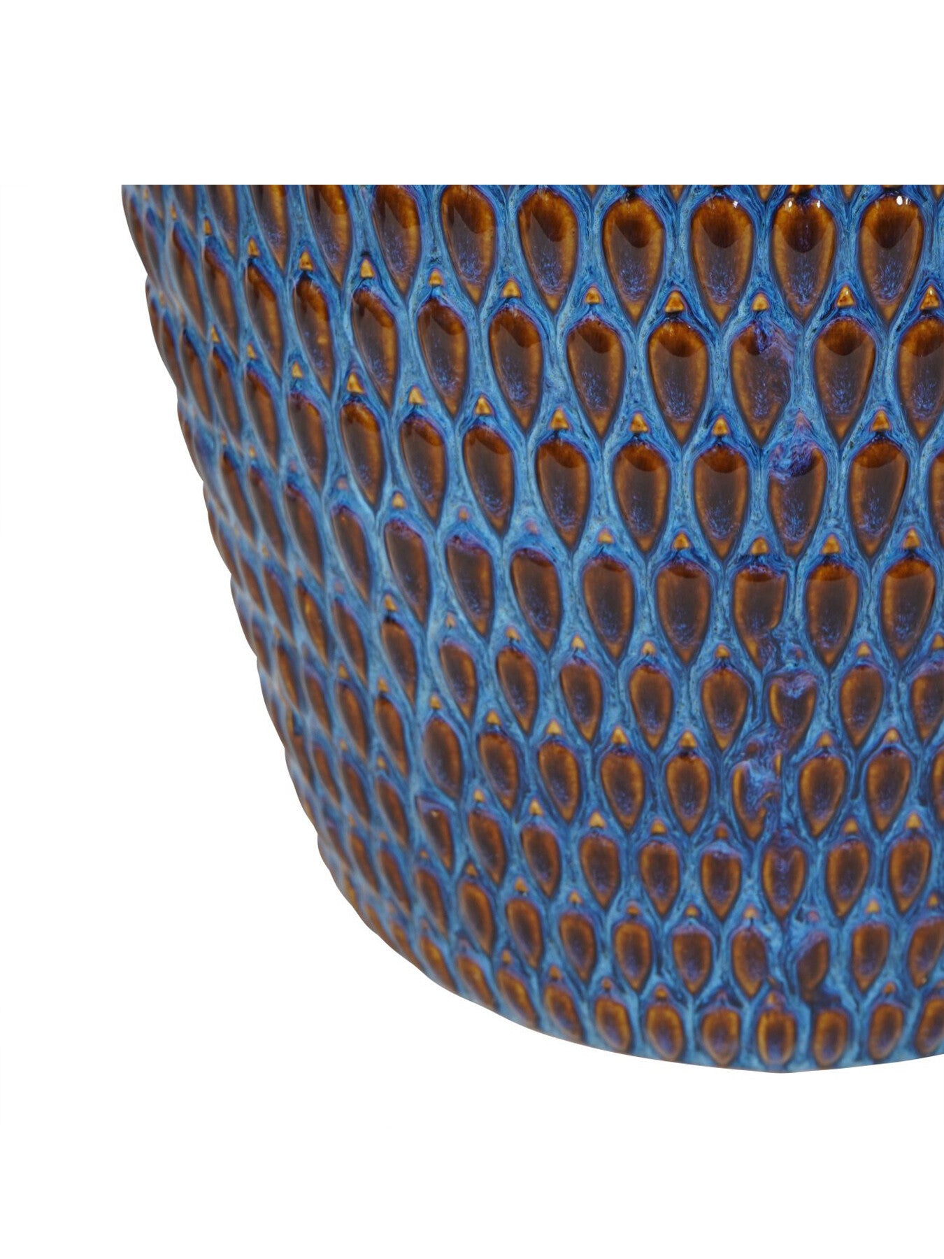 Mediterranean Reactive Glaze Ceramic Planter XL Planter