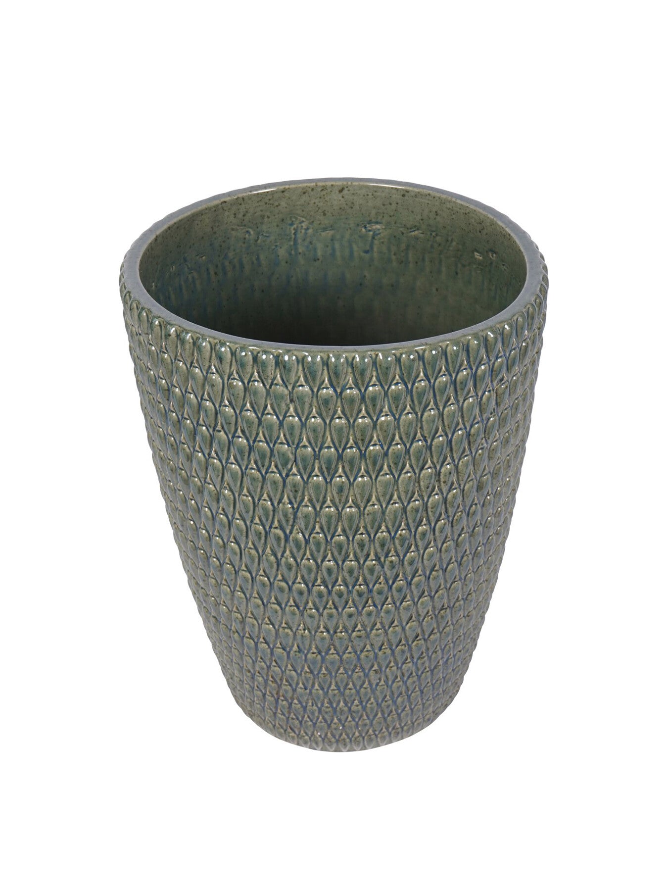 Mediterranean Reactive Glaze Ceramic Planter XL Plante
