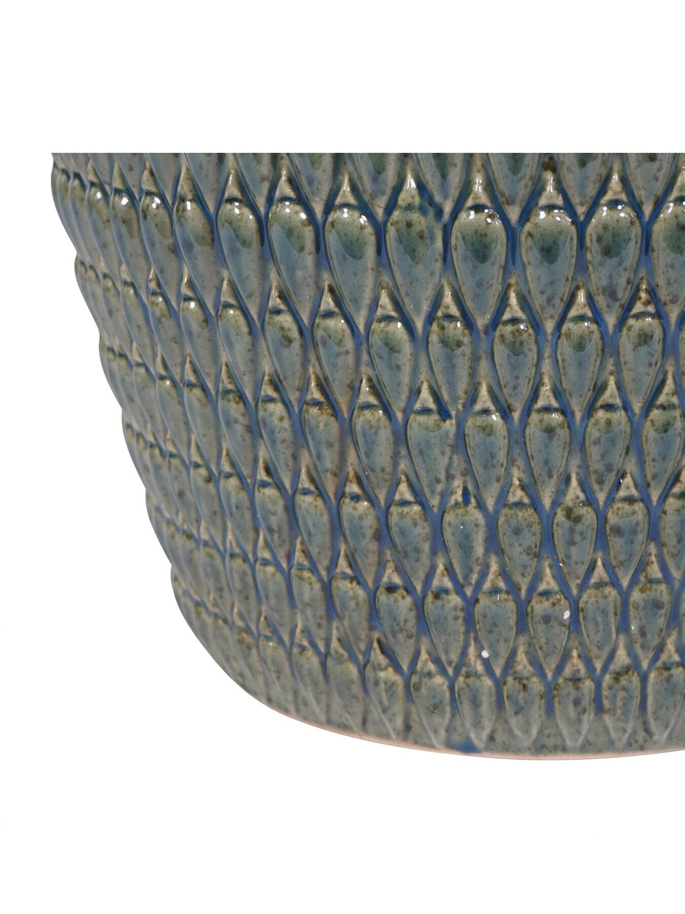 Mediterranean Reactive Glaze Ceramic Planter XL Plante