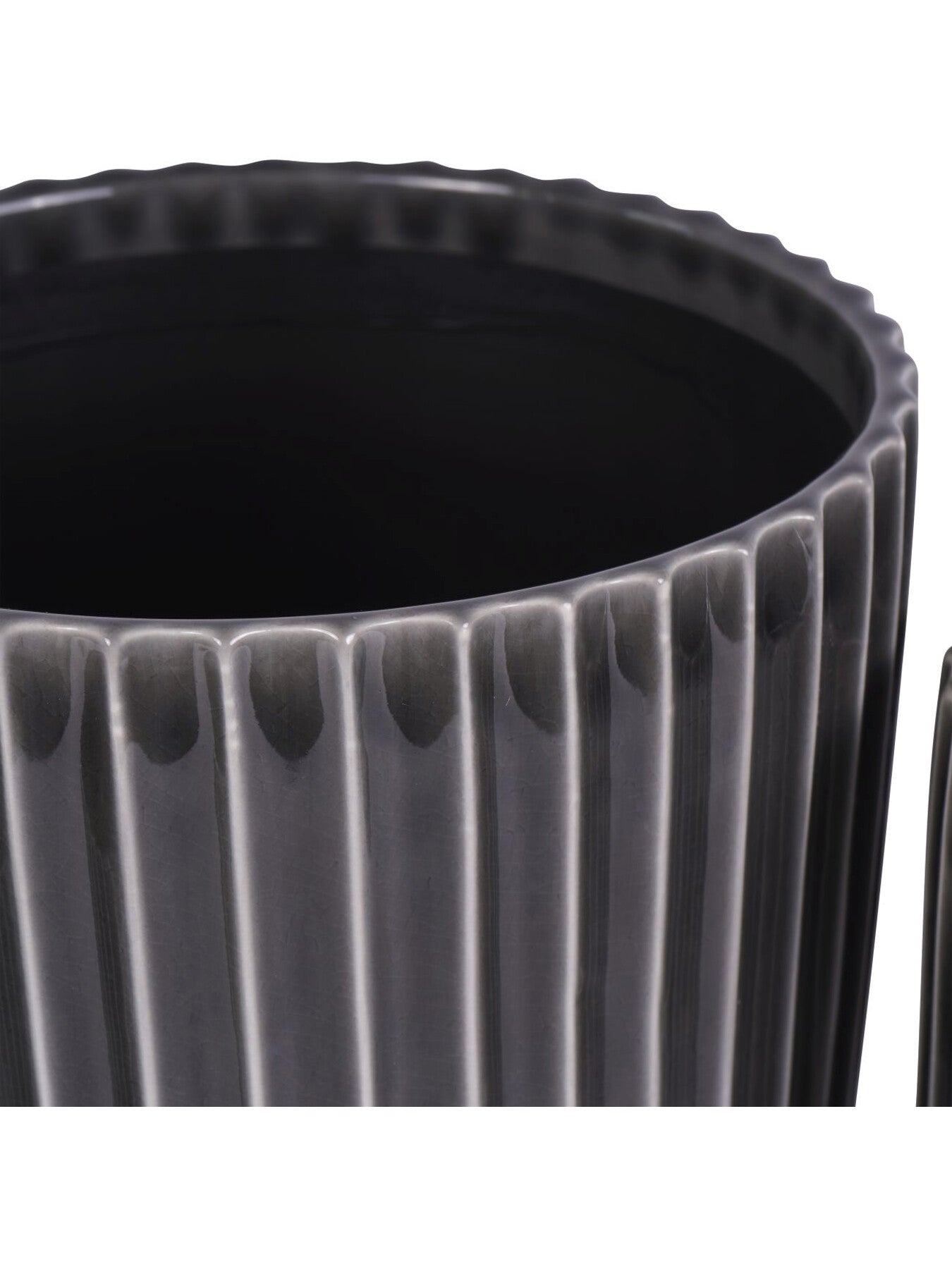 Medini Reactive Glaze Ceramic Planter Set of Three