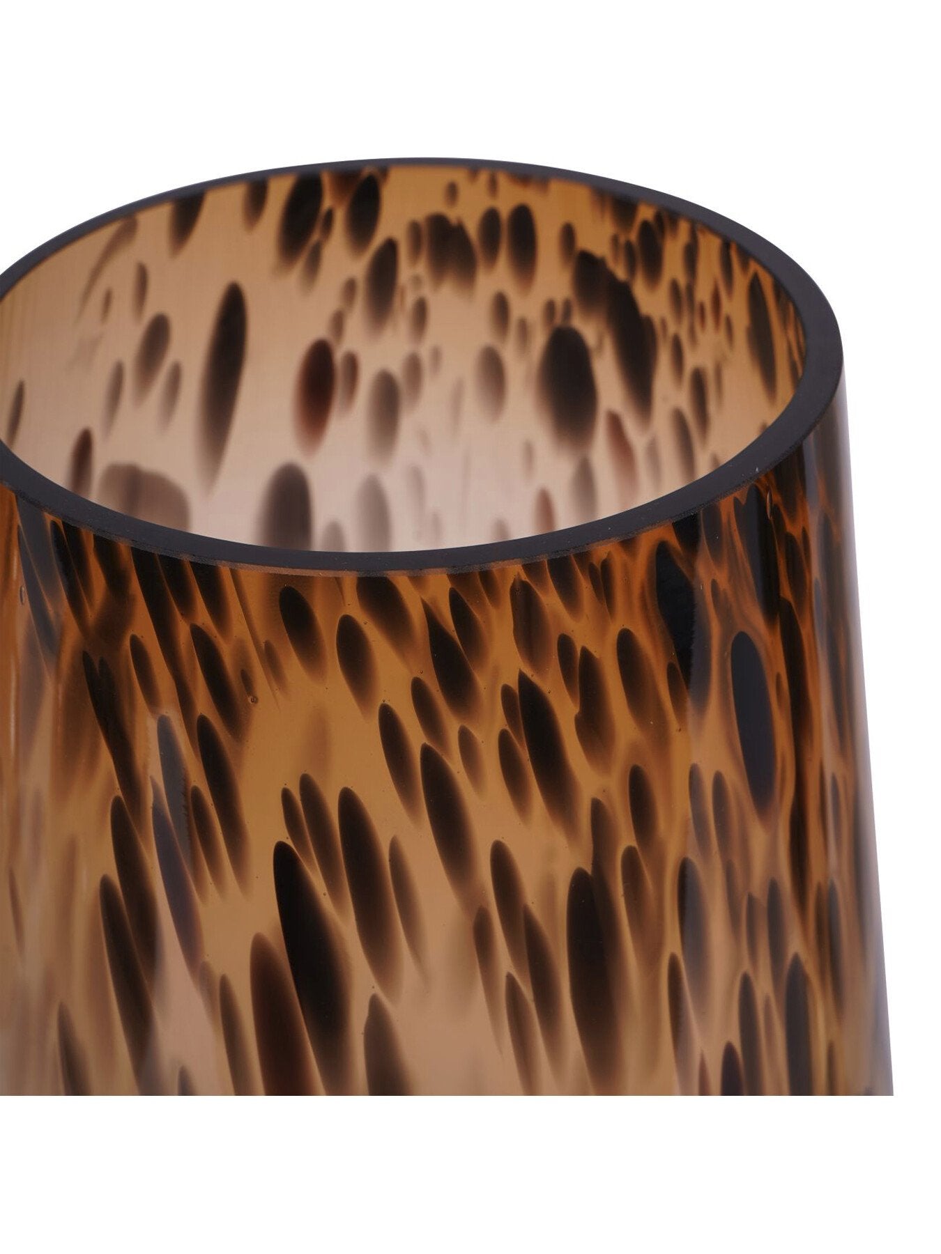 Savanna Glass Vase with Brass Base 40cm