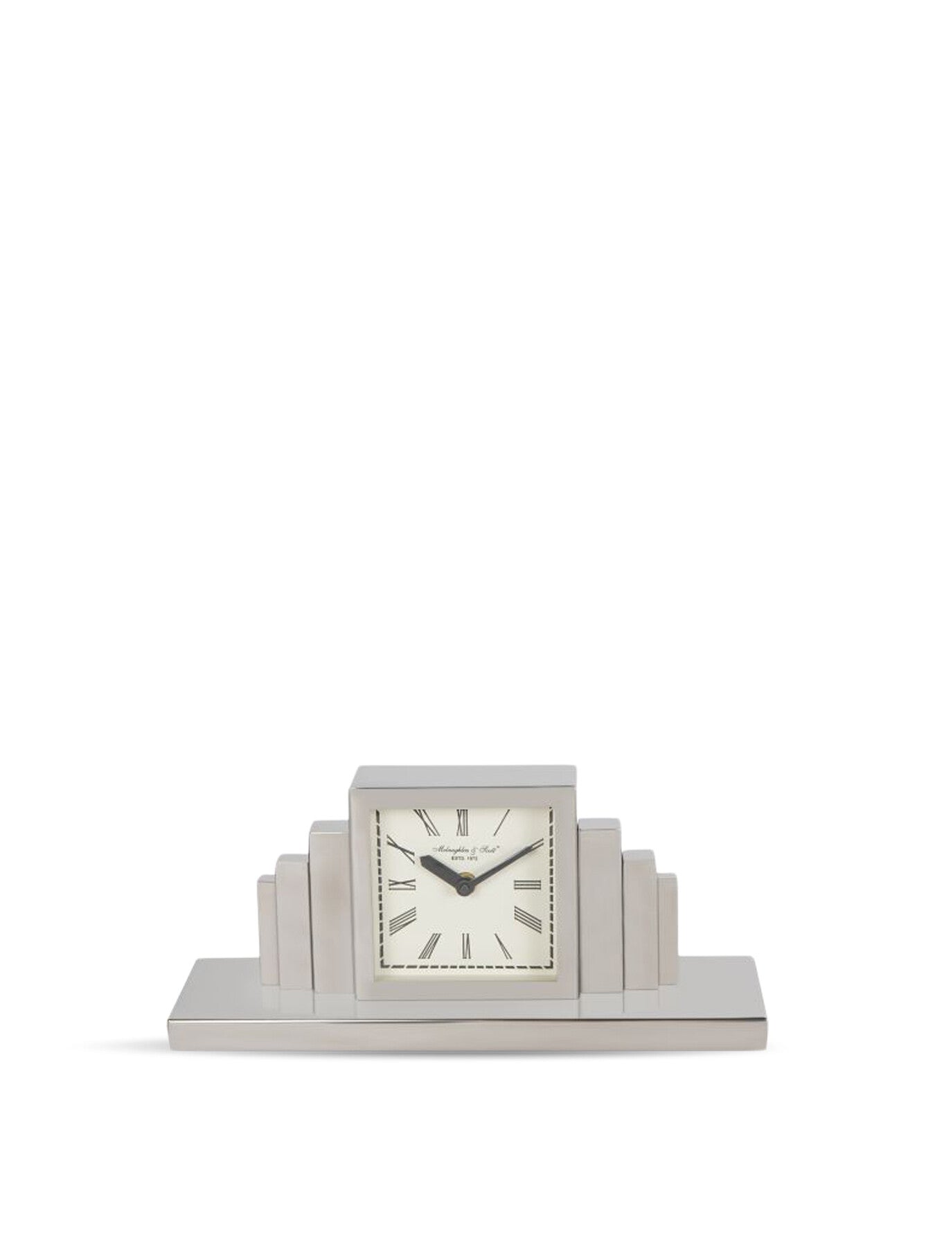 Plaza Nickel Mantel Clock
