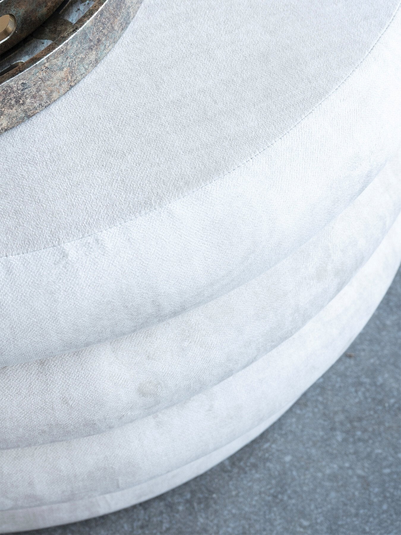 Casa Upholstered Storage Ottoman Cream