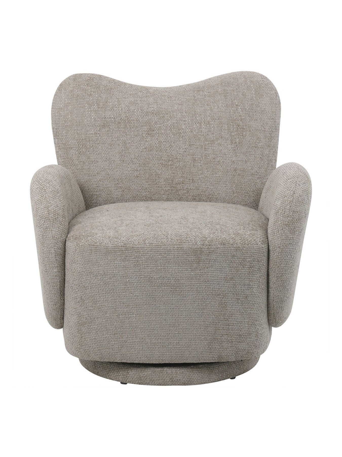 Casa Upholstered Swivel Chair Mink