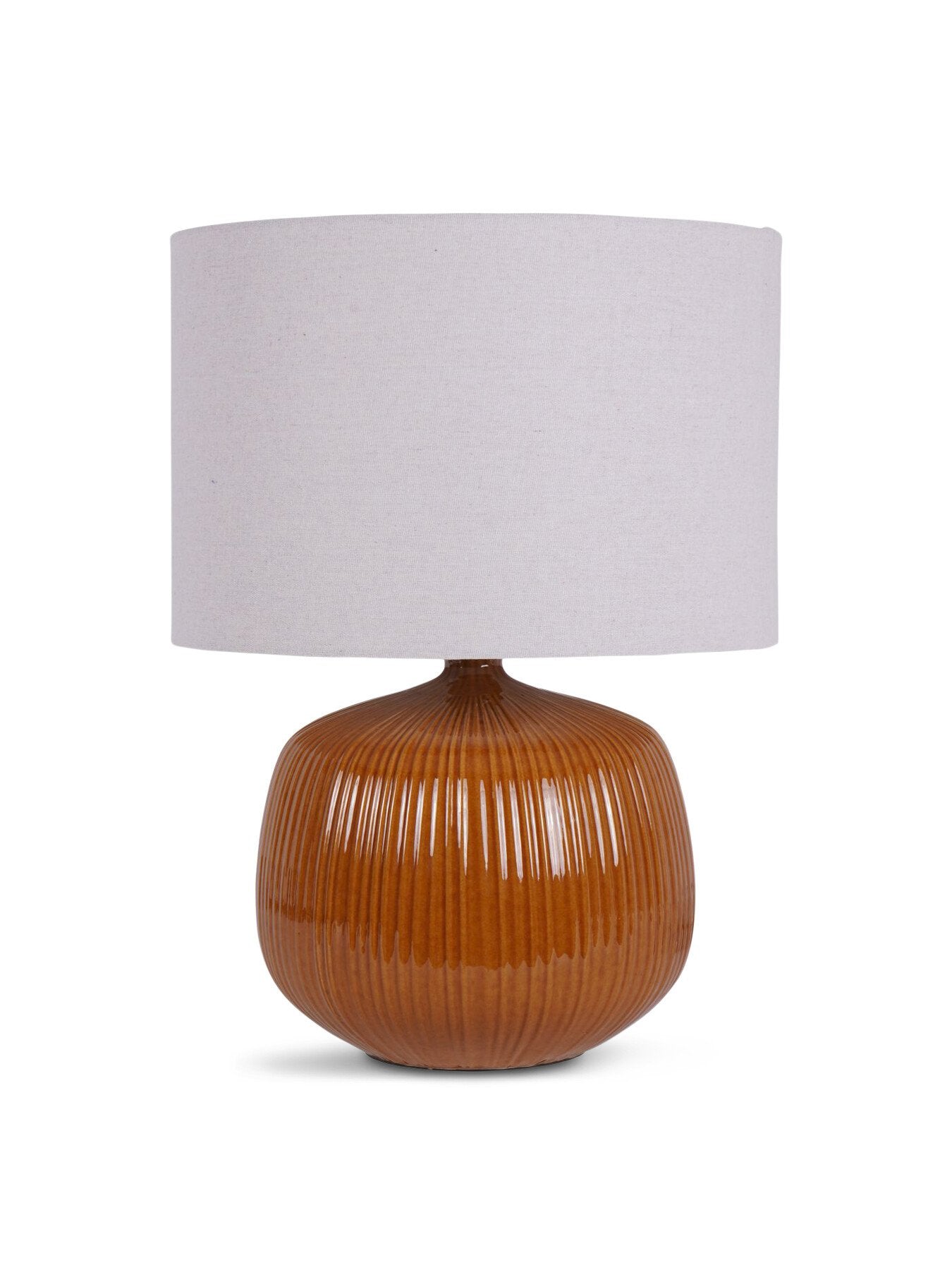 Bruno Ceramic Table Lamp Burnt Ochre