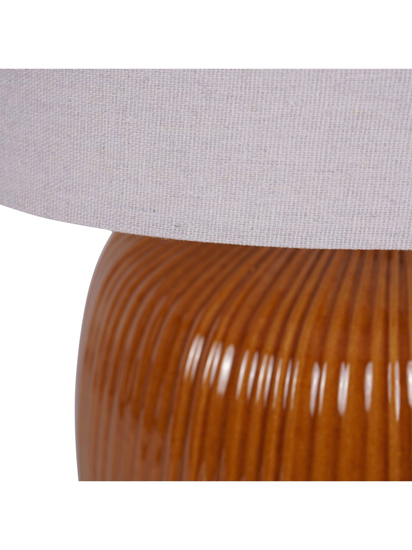 Bruno Ceramic Table Lamp Burnt Ochre