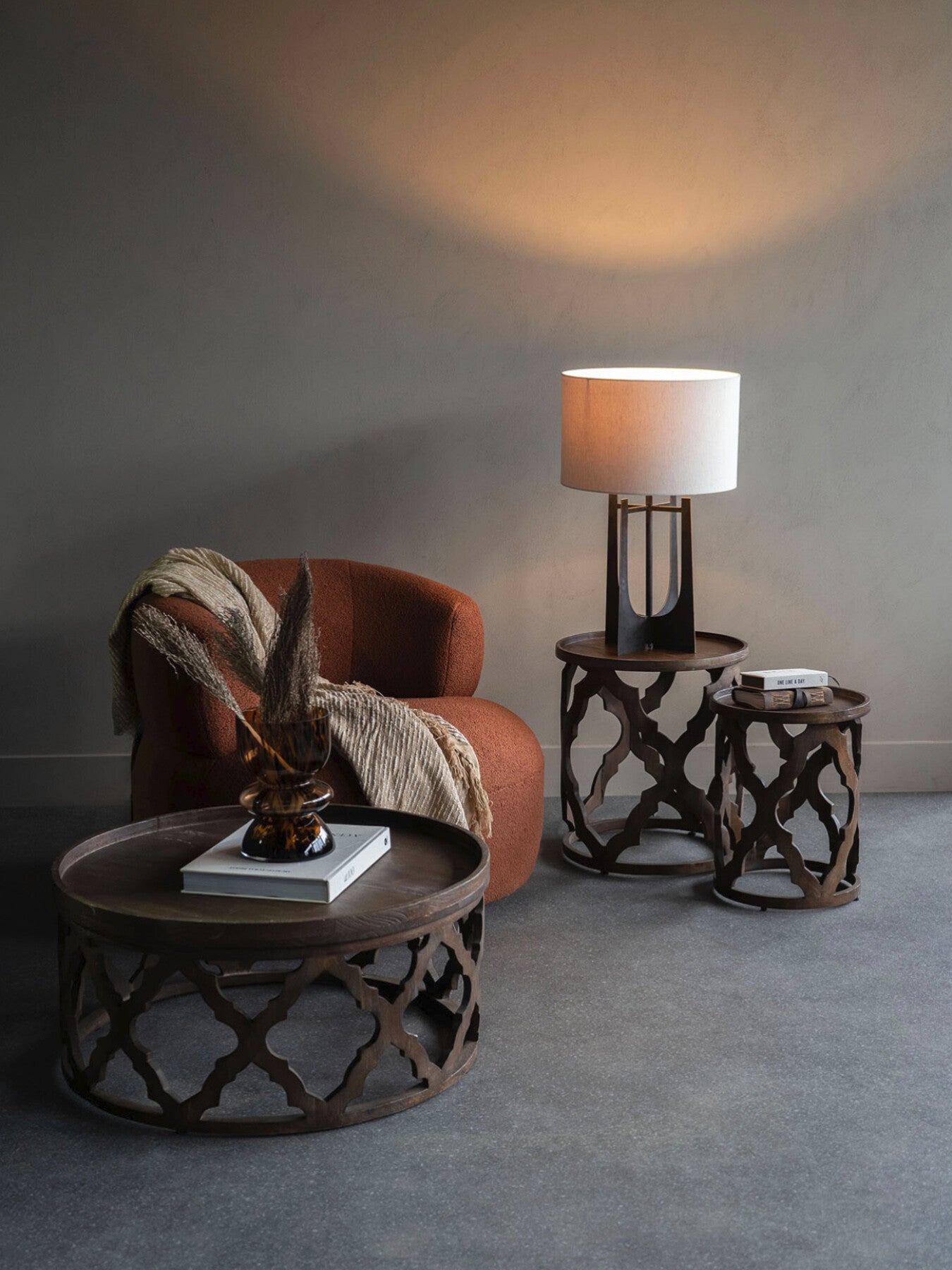 Luna Occasional Chair in Terracotta