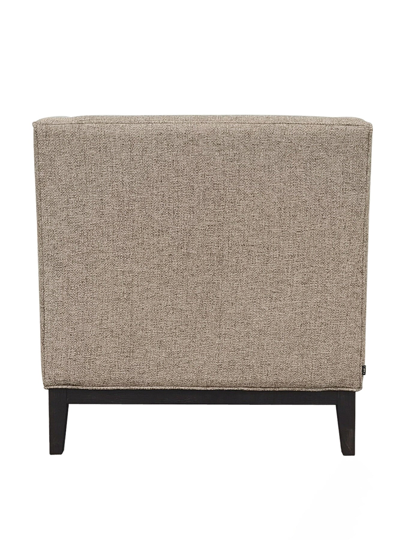 Theodore Buttoned Armchair Dark Taupe