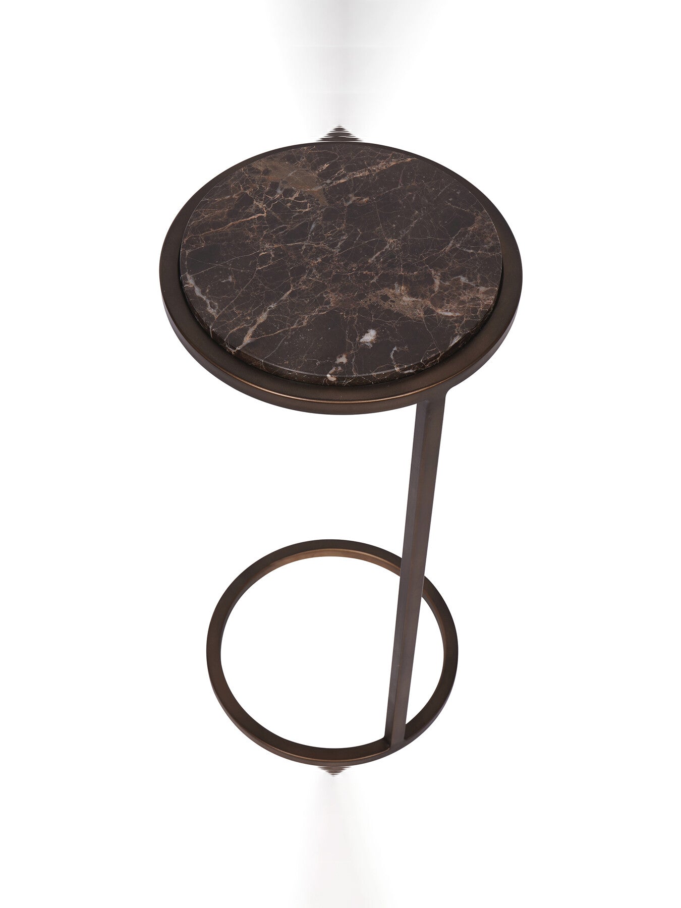 Iota Accent Table Emperador Marble