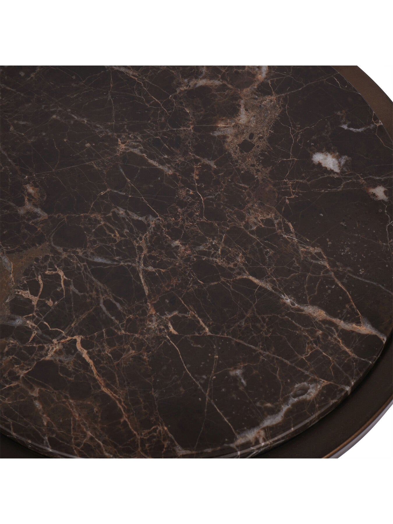 Iota Accent Table Emperador Marble