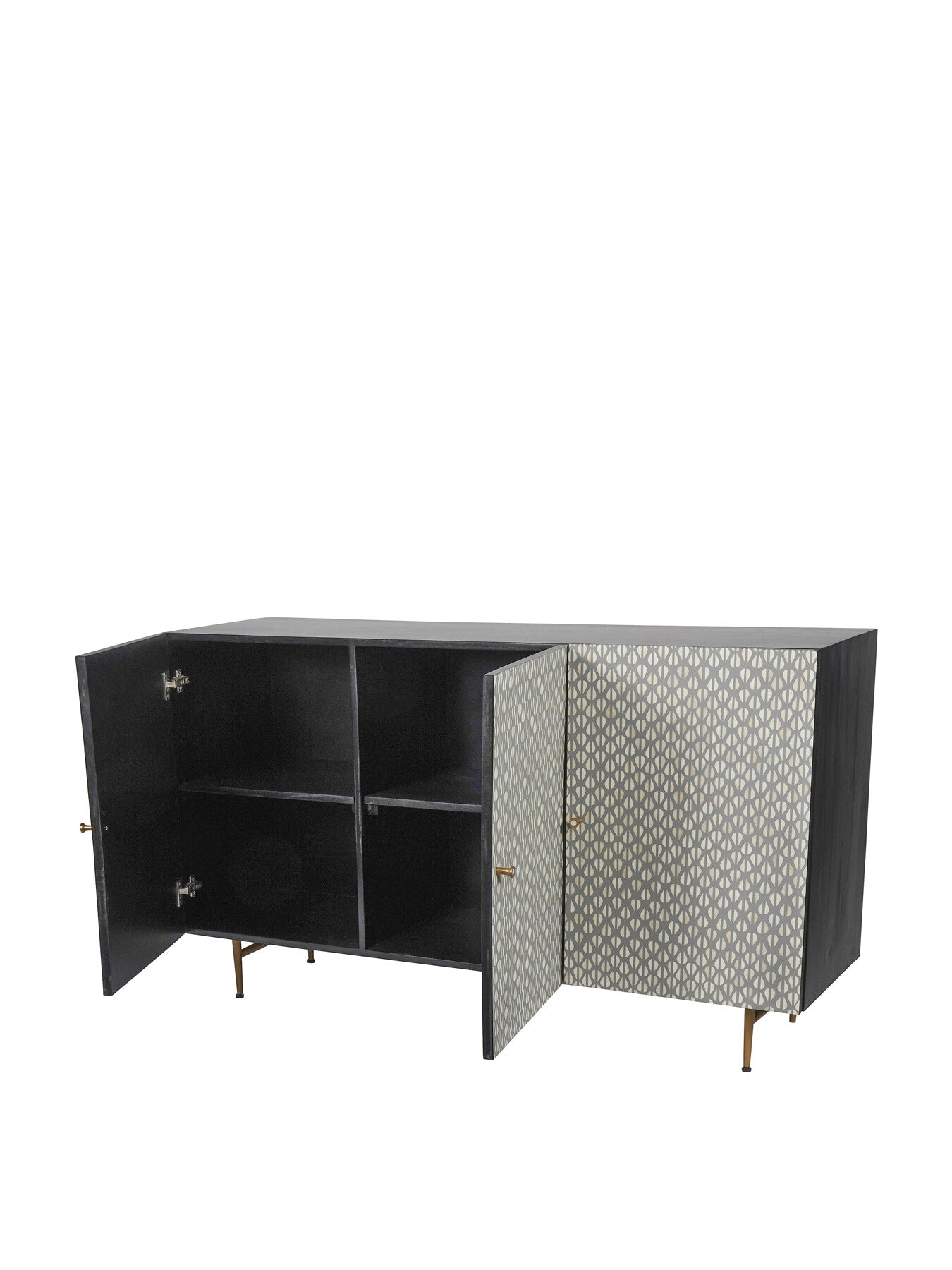 Burgess Bone Inlay 3 Door Buffet Sideboard