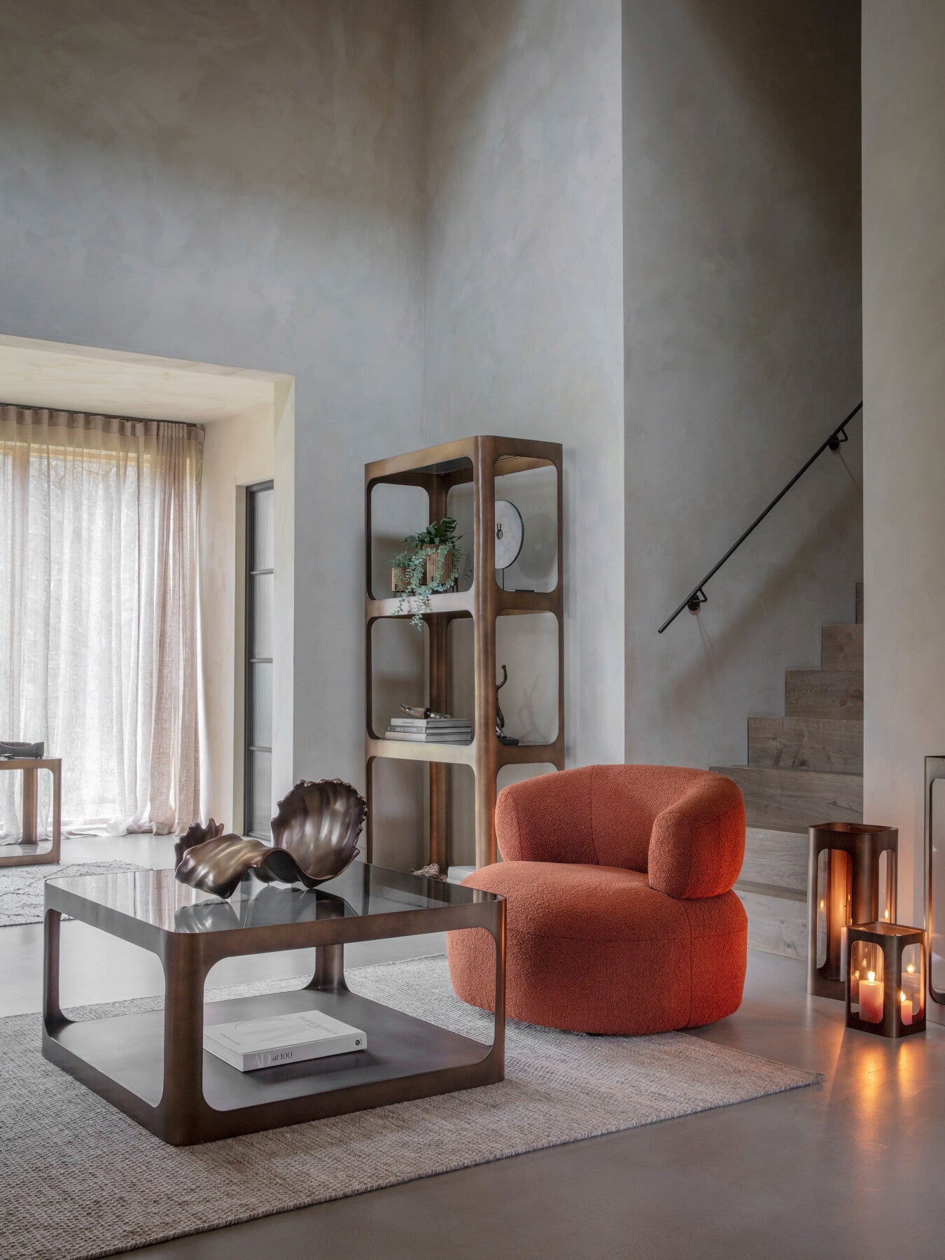 Montrose Decorative Scroll Sculpture 50 x 28cm