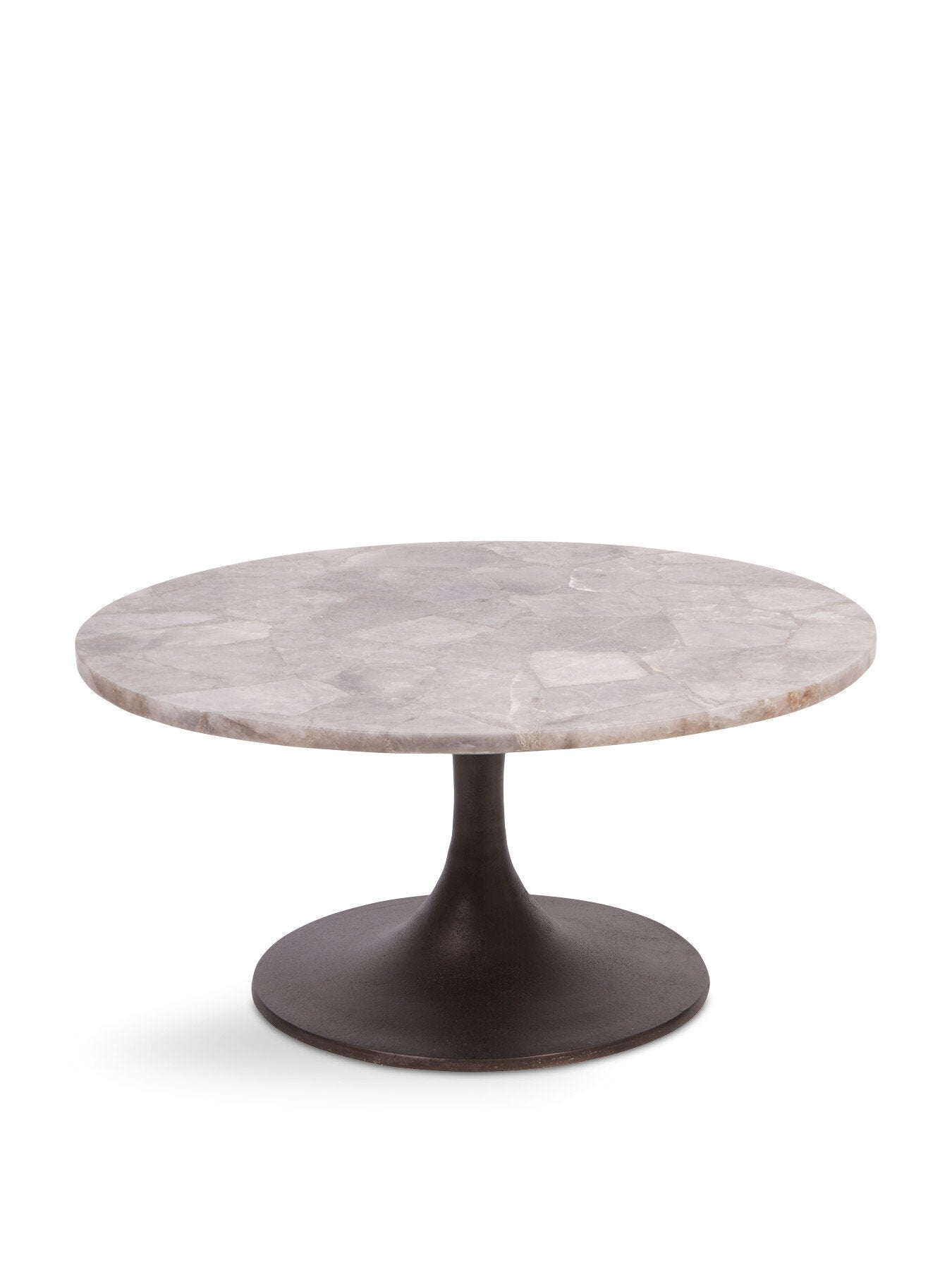 Bosworth Round Smokey Quartz Coffee Table 80cm
