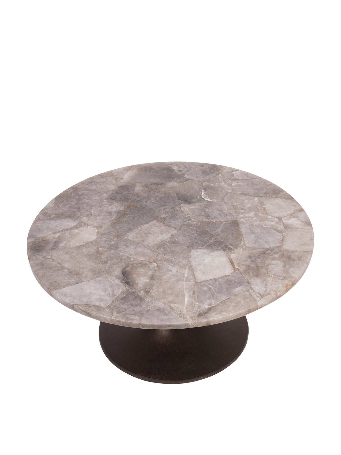 Bosworth Round Smokey Quartz Coffee Table 80cm