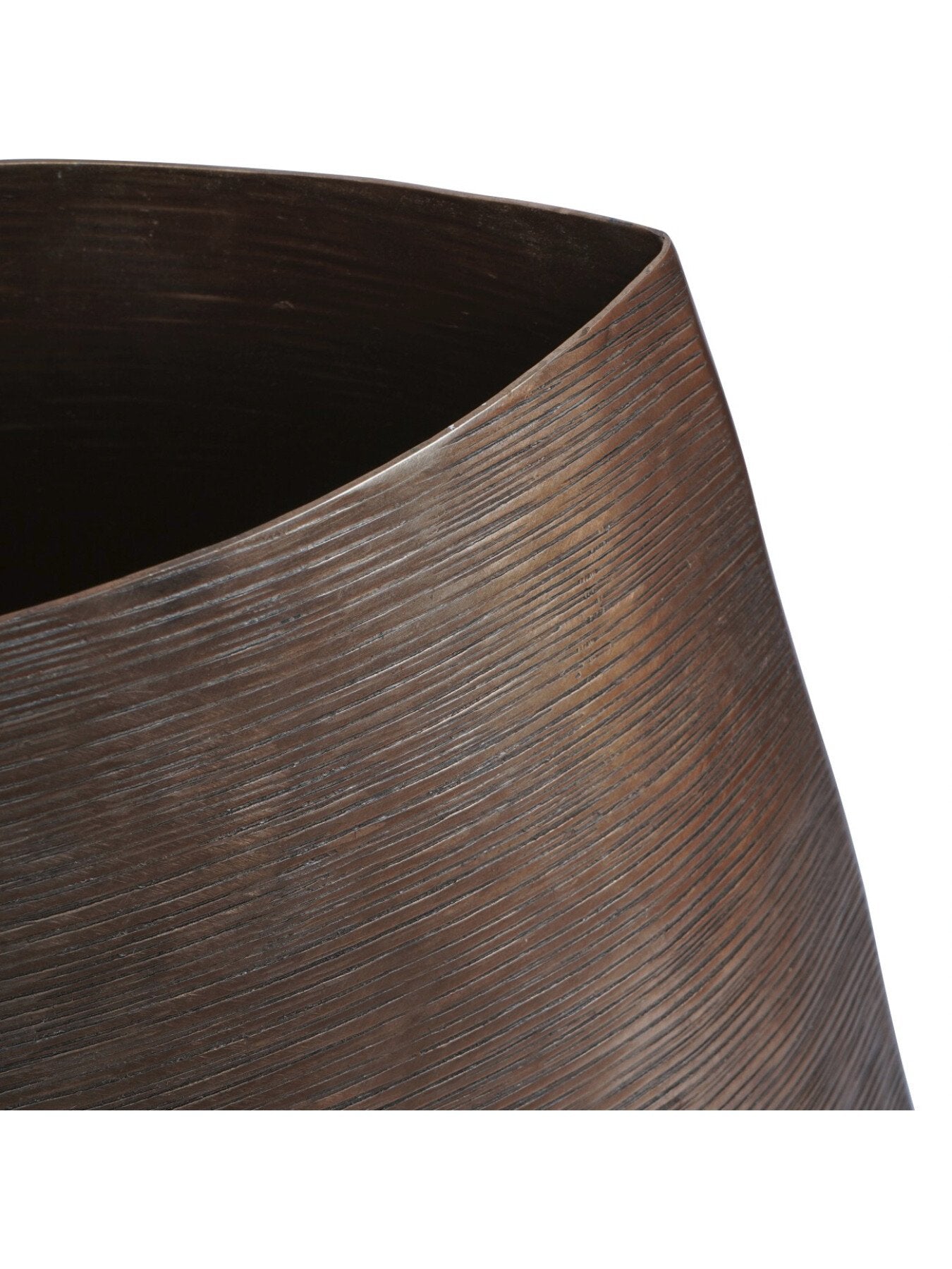 Southwold Textured Oval Antique Brass Vase 100cm