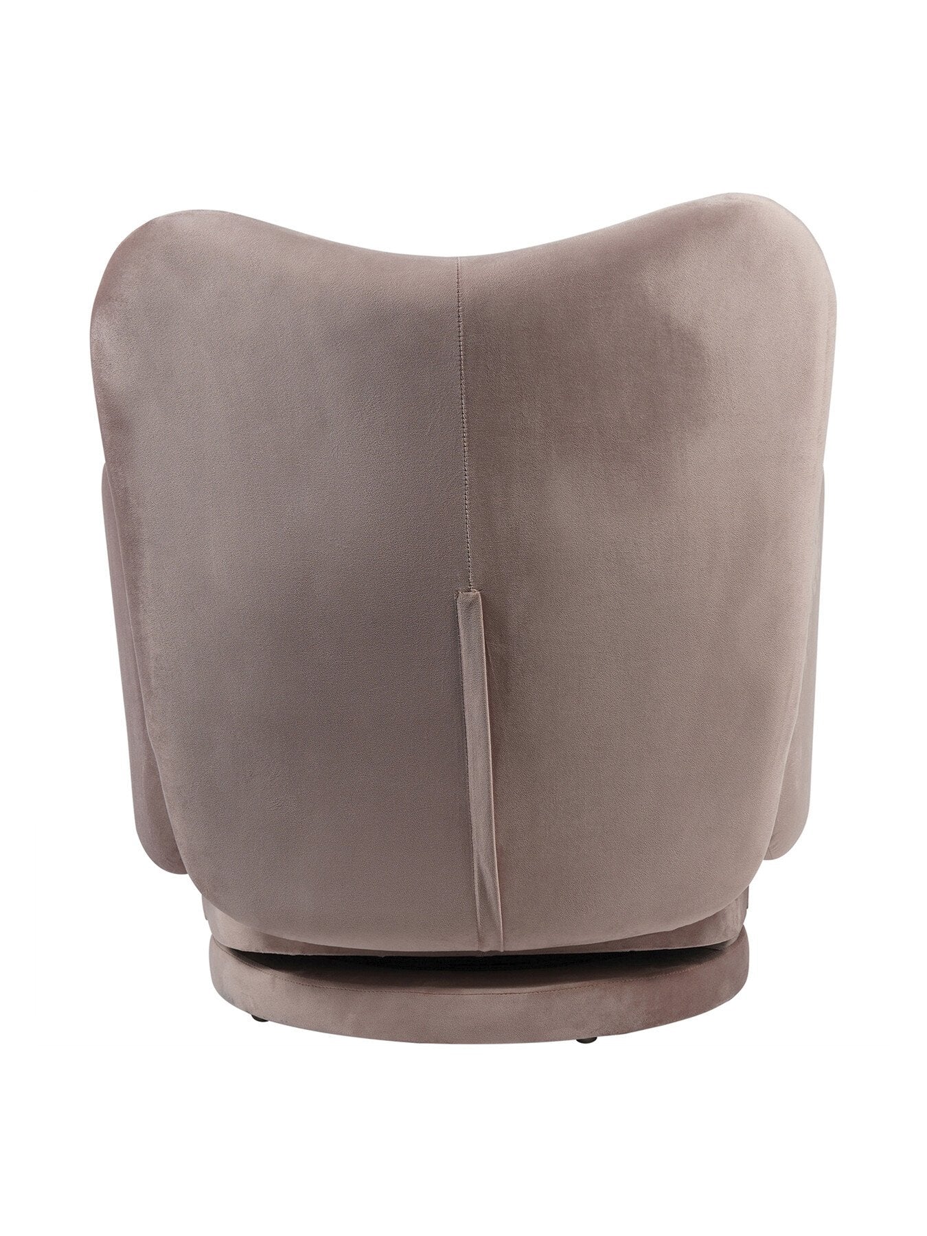 Bingham Upholstered Swivel Chair Soft Velvet Dusky Pink
