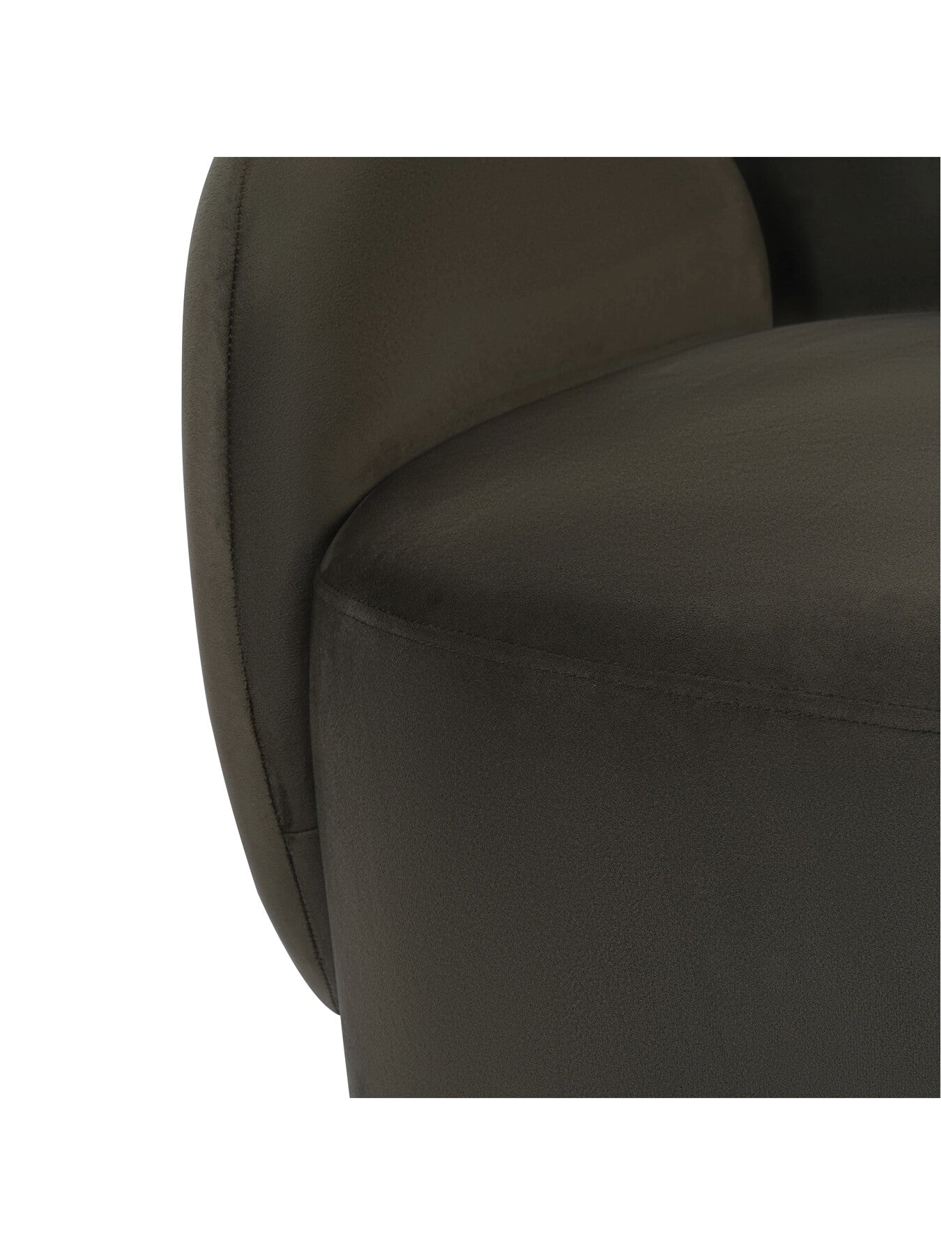 Bingham Upholstered Swivel Chair Velvet Green