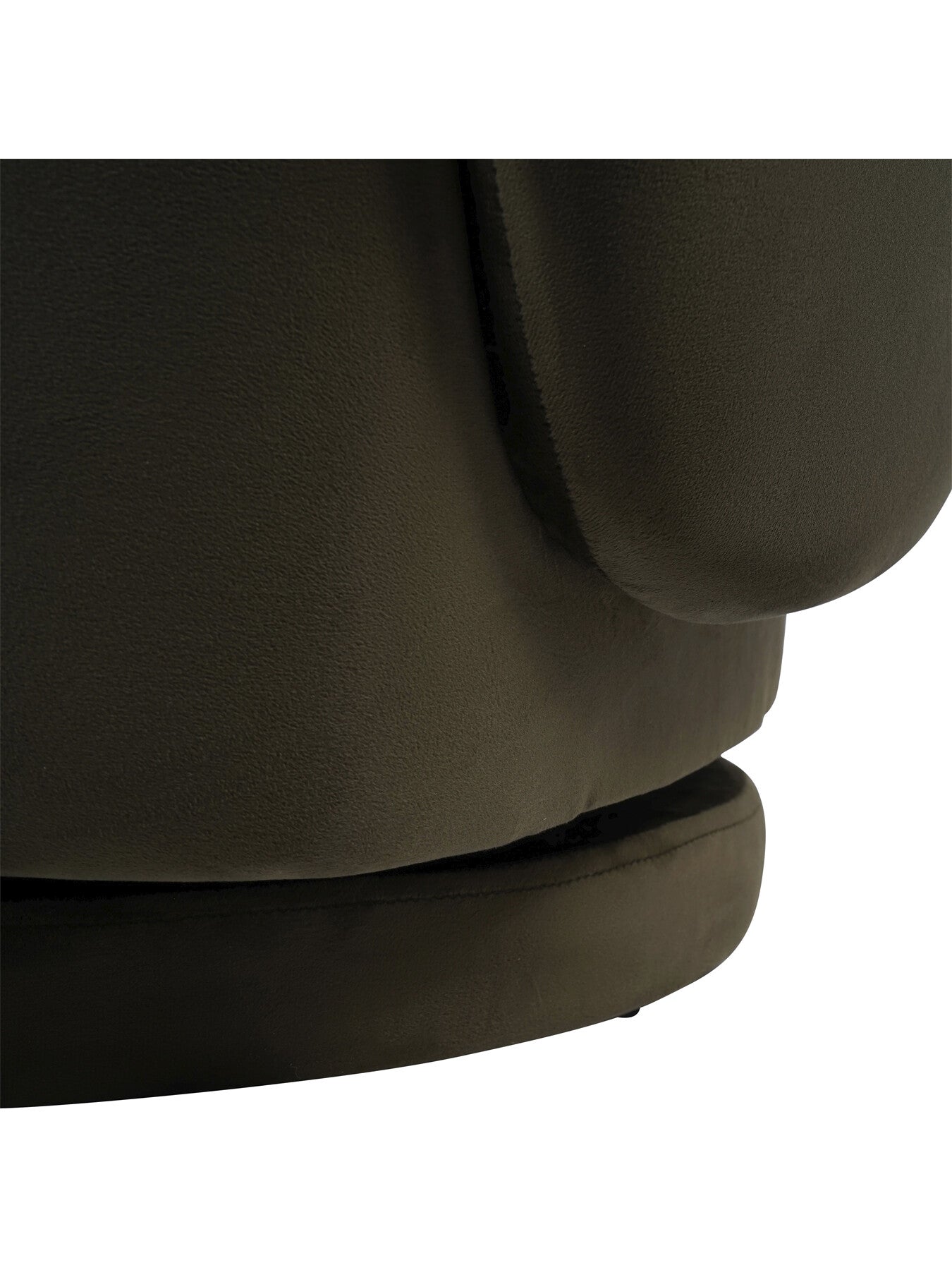 Bingham Upholstered Swivel Chair Velvet Green