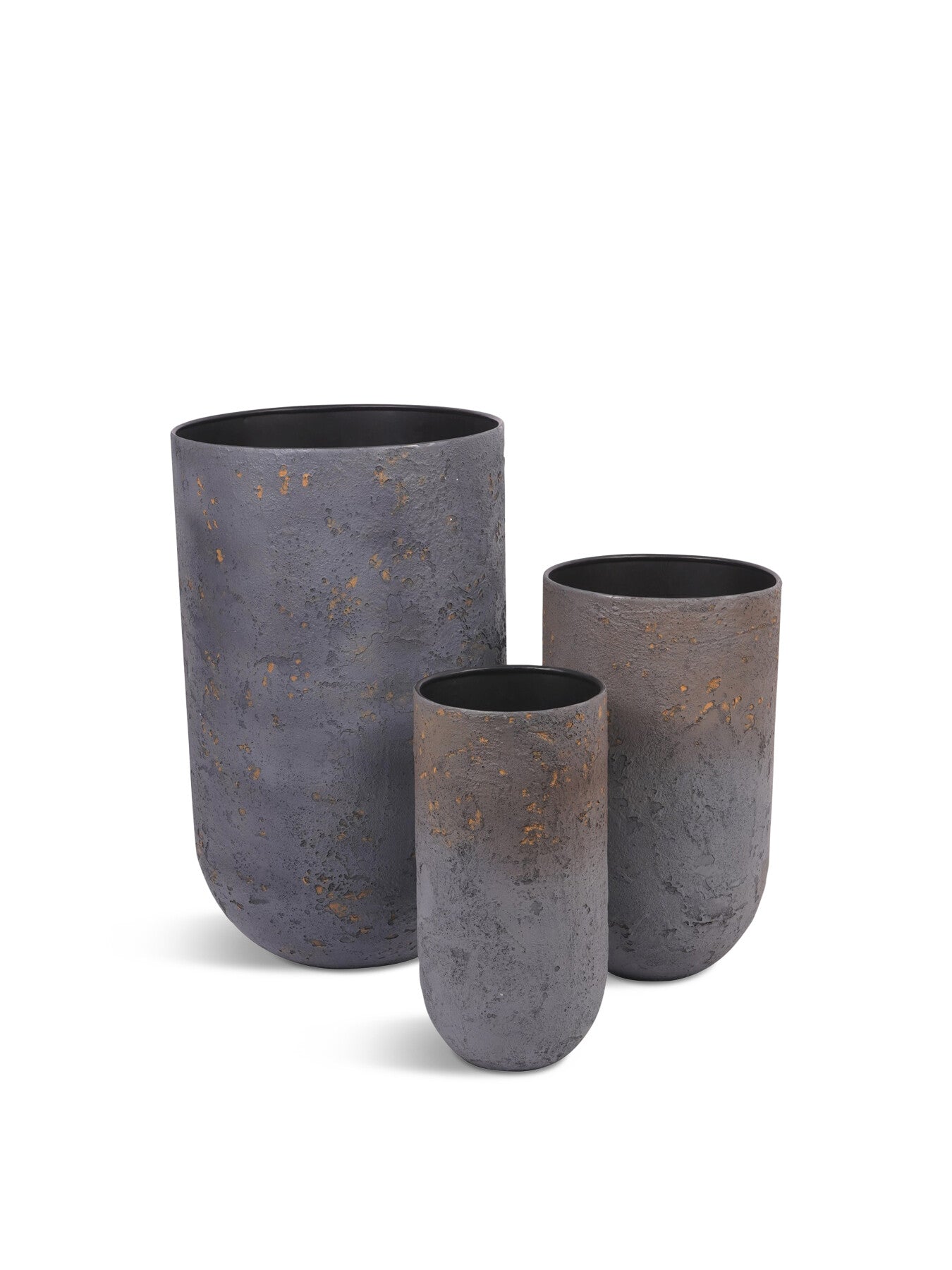 Volcano  Set of Three  Planters