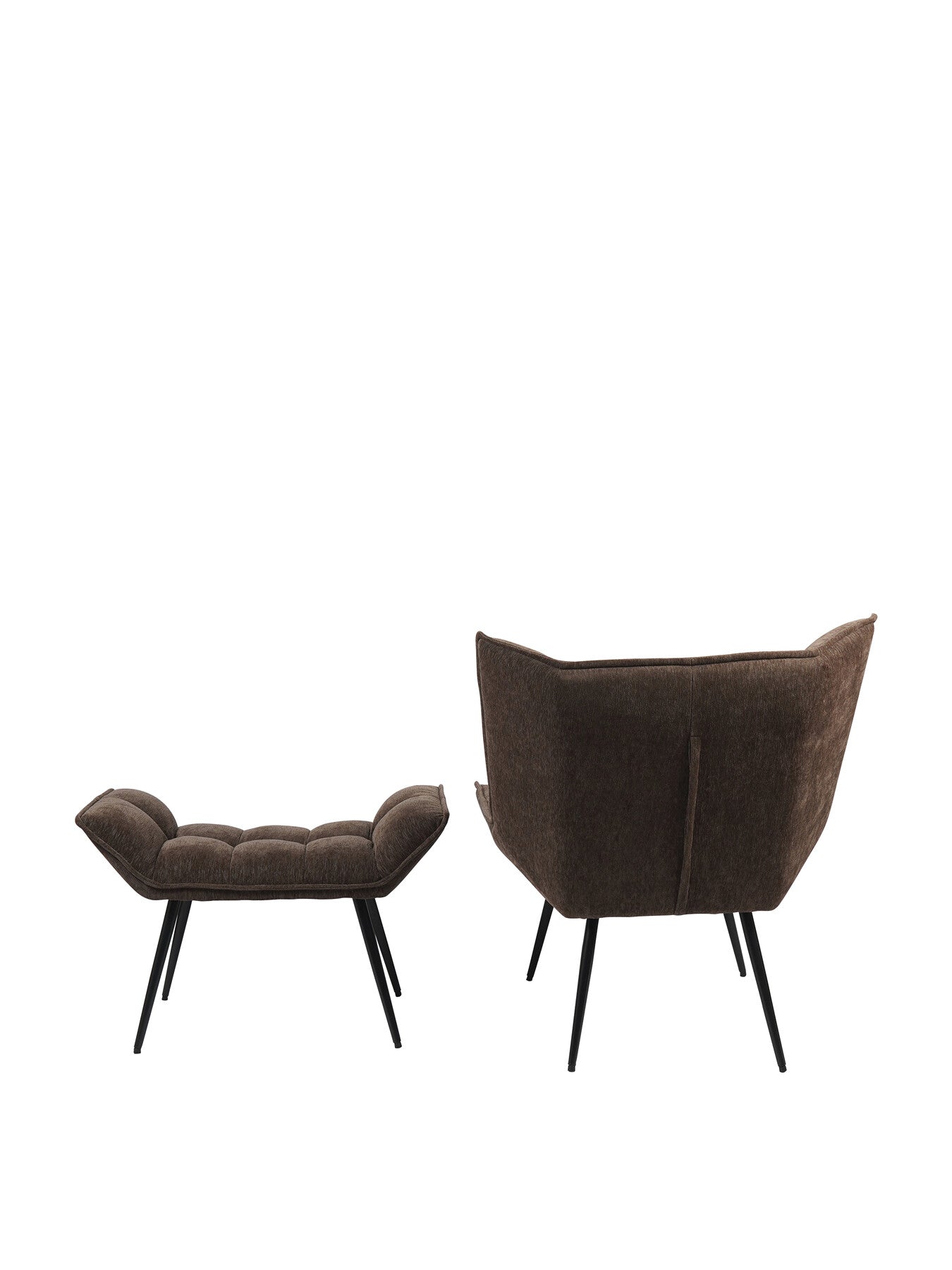 Chrishall Occasional Chair with Footstool in Vel