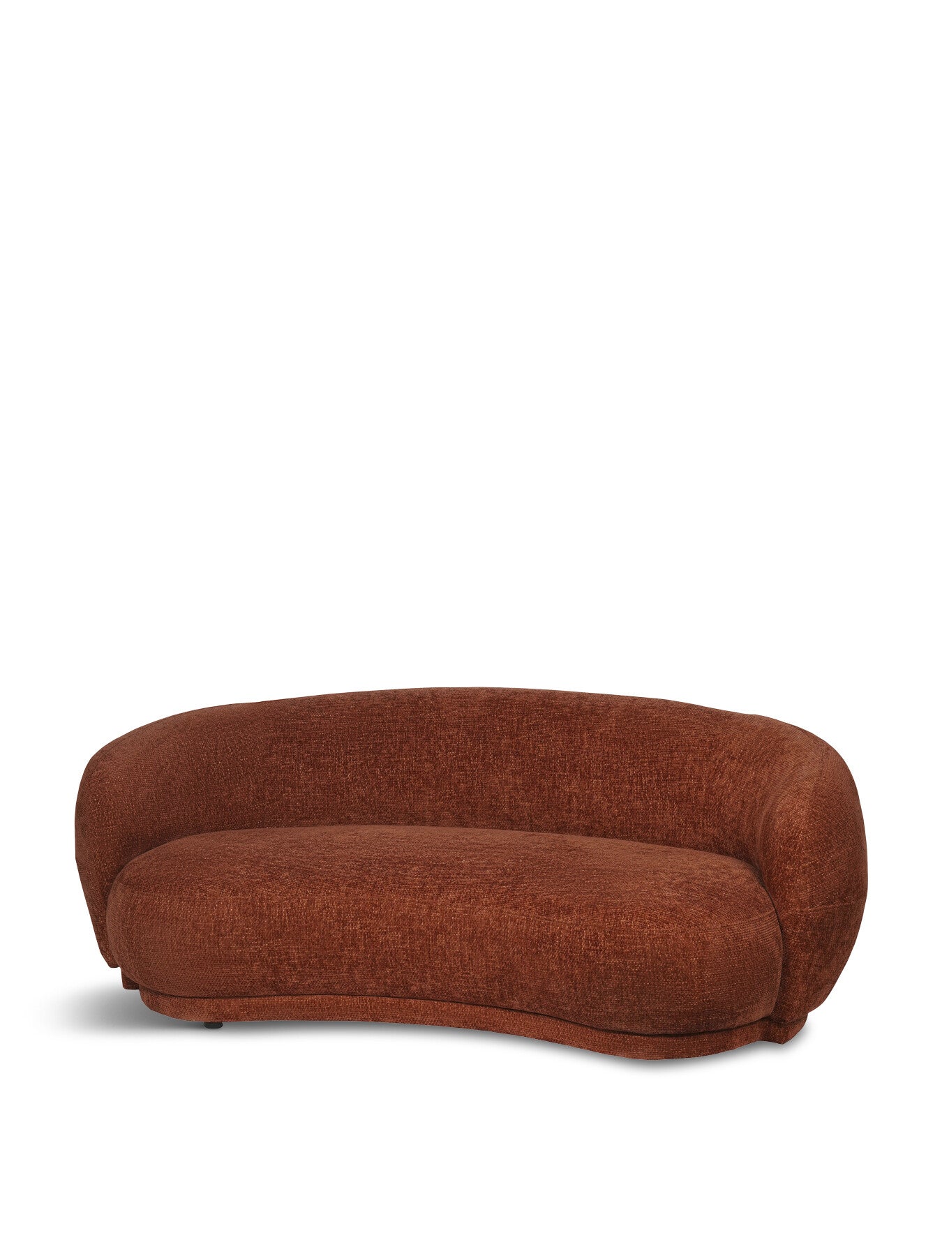 Waverley Curved Mini Sofa Terracotta