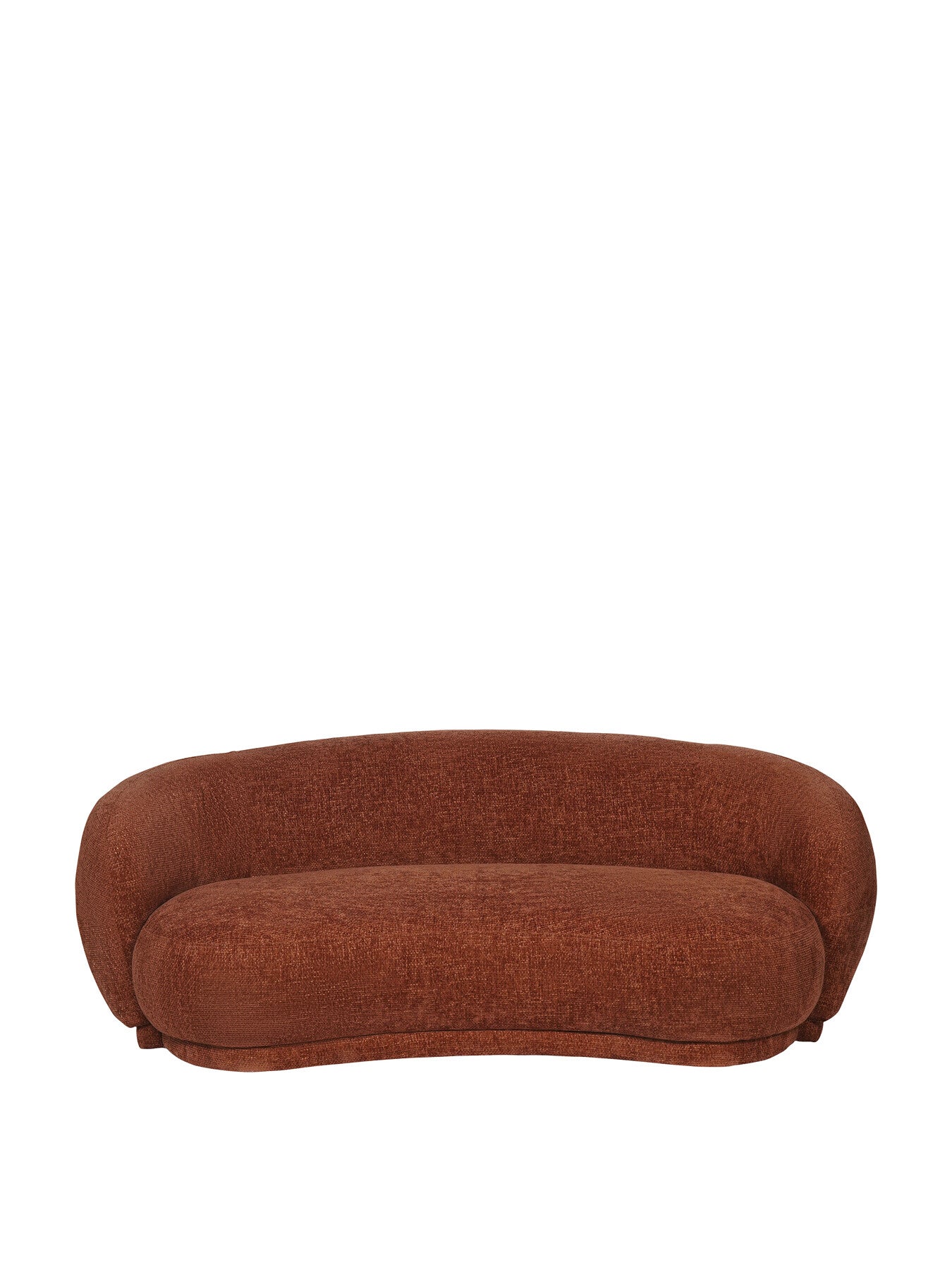 Waverley Curved Mini Sofa Terracotta
