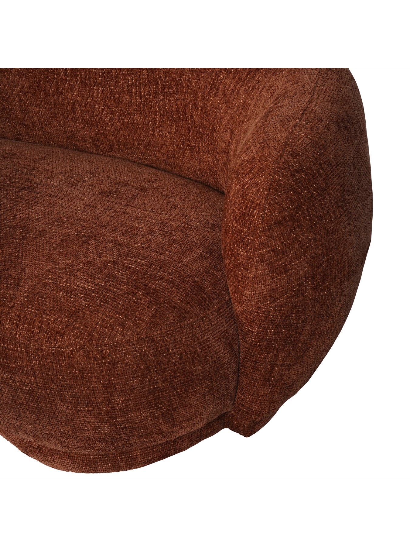 Waverley Curved Mini Sofa Terracotta