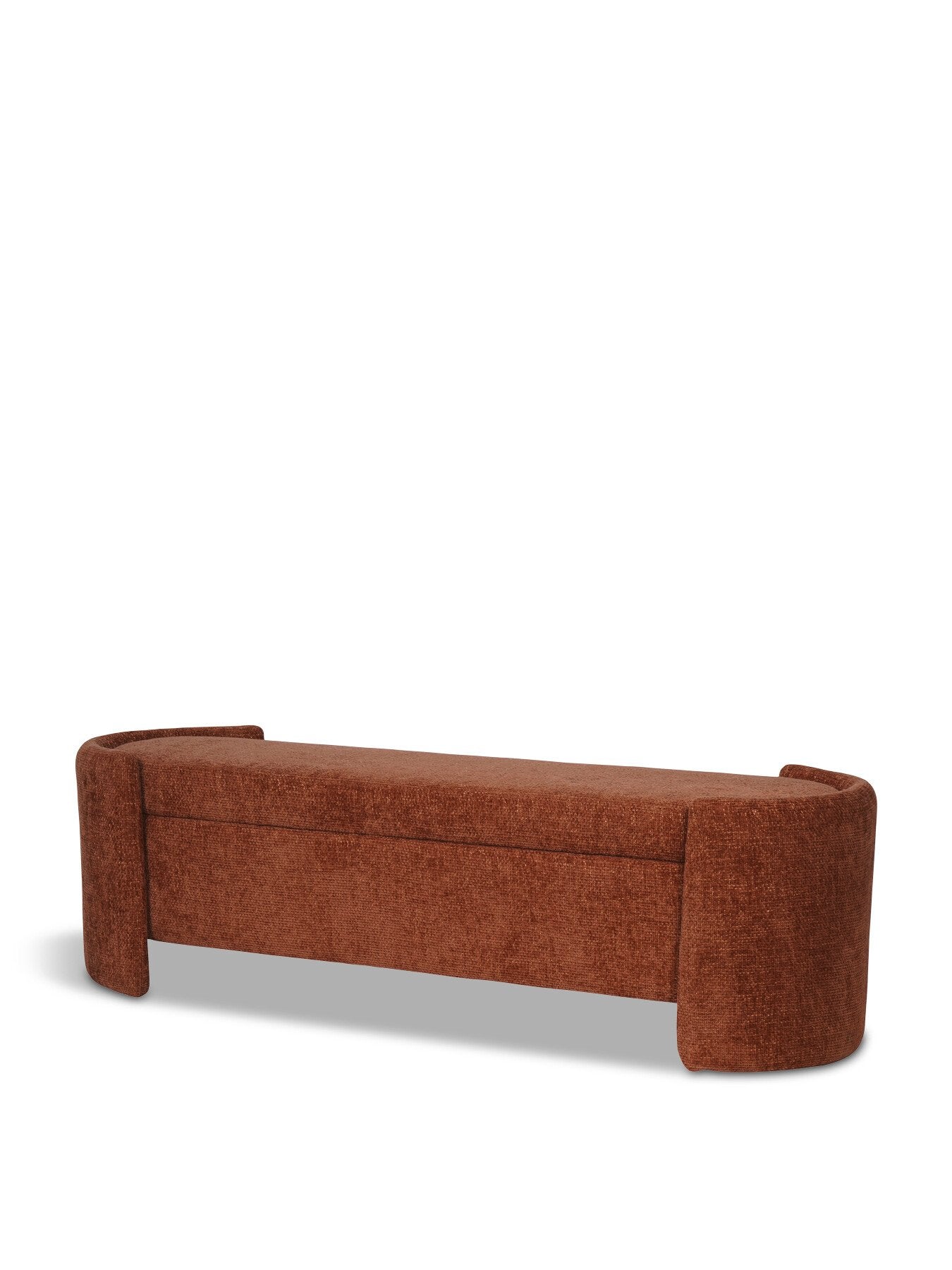 Waverley Upholstered Storage Bench Terracotta