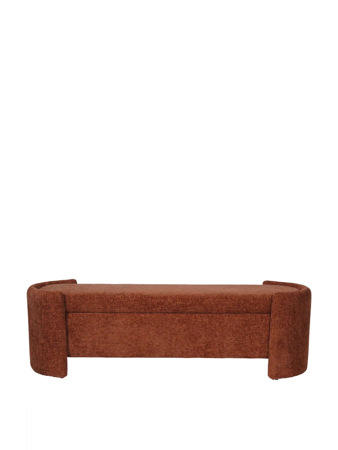 Waverley Upholstered Storage Bench Terracotta