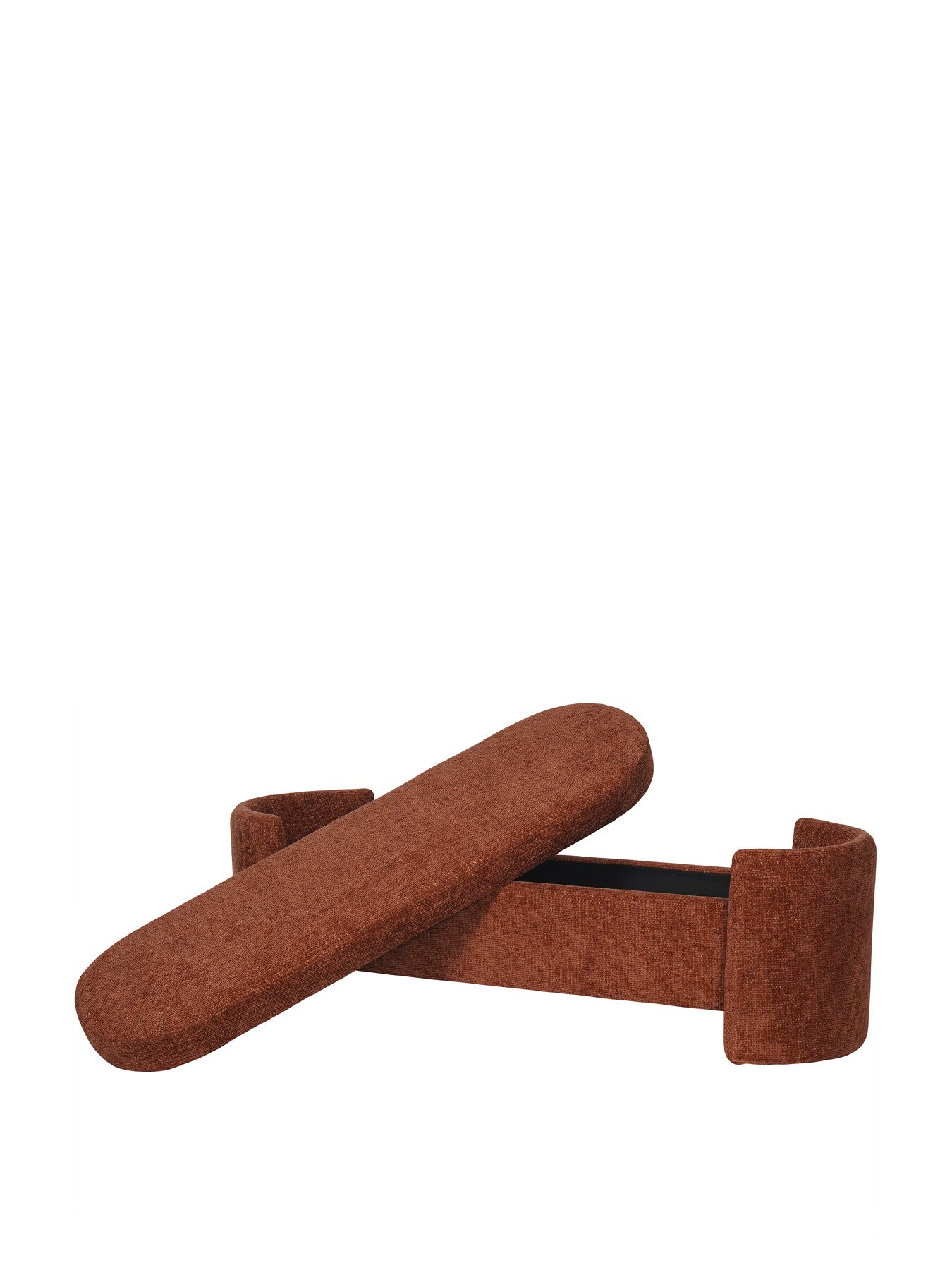 Waverley Upholstered Storage Bench Terracotta