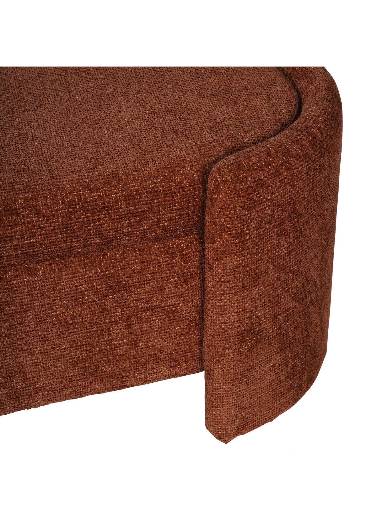 Waverley Upholstered Storage Bench Terracotta