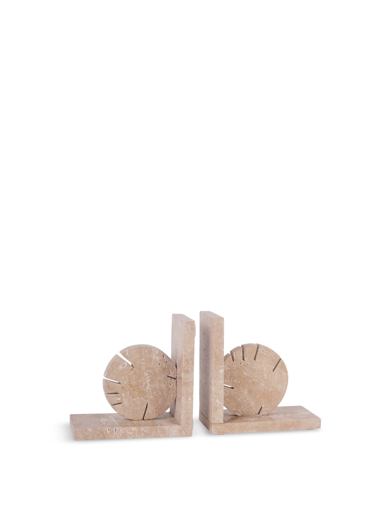 Catania  Travertine Bookends