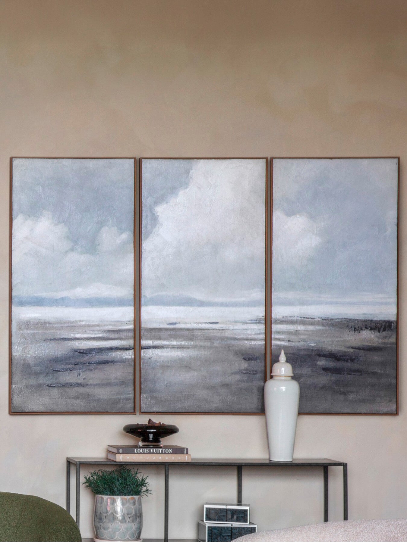 Hazy Horizons Framed  Wall Art Set of Three
