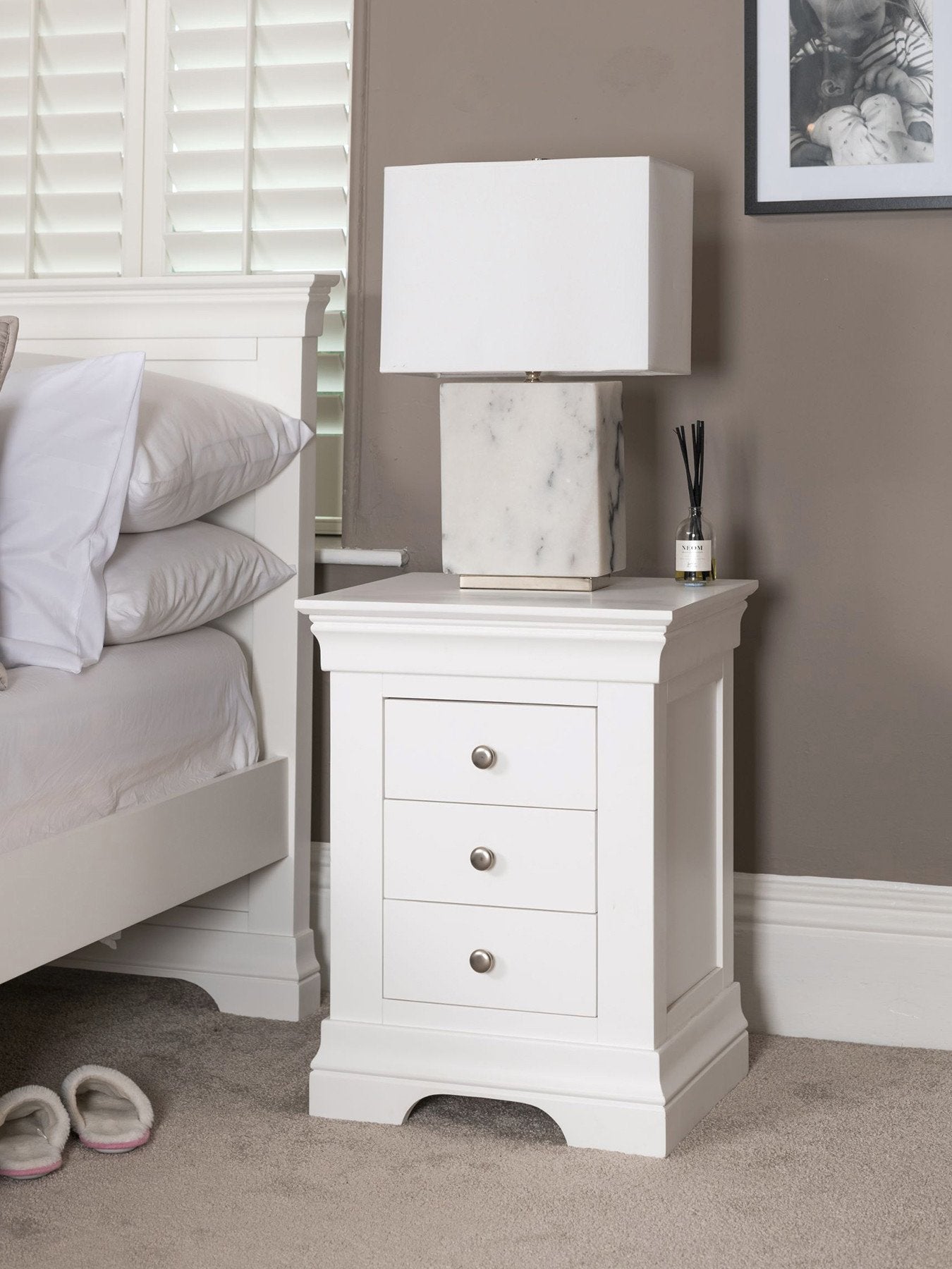 Castle Combe 3 Draw Bedside Table