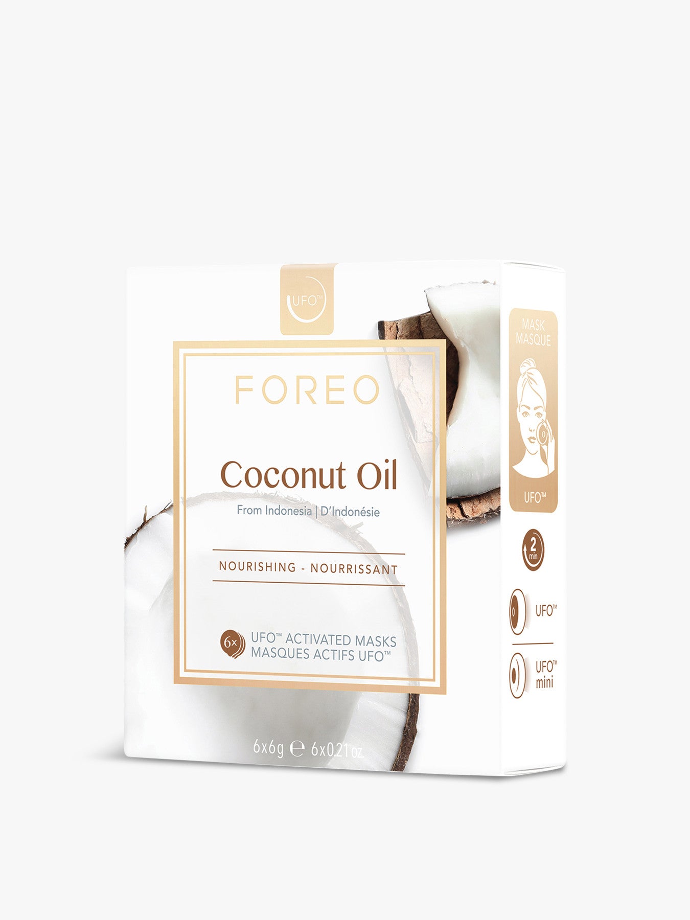 UFO Mask Farm To Face Coconut Oil x 6