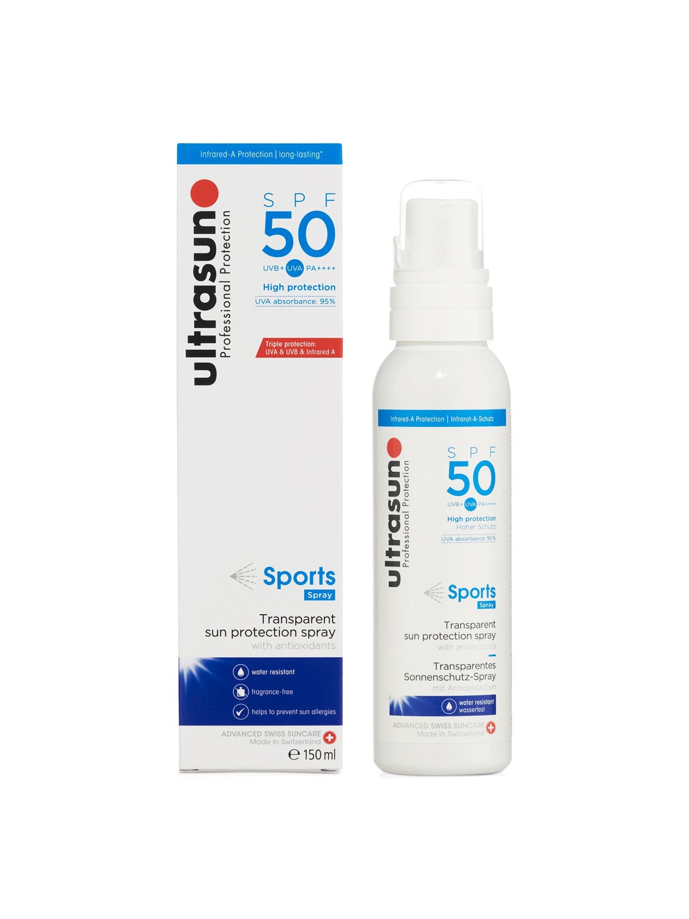 Ultrasun Sports Spray SPF50 150ml