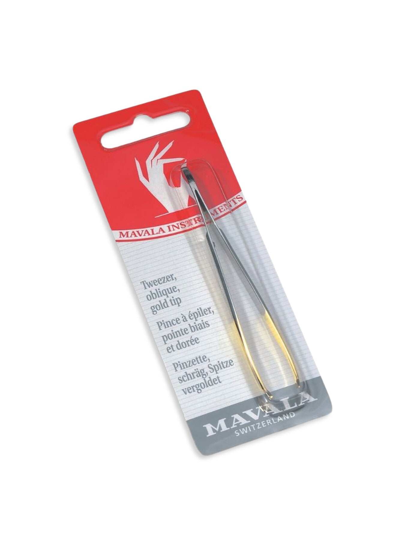 Tweezer Oblique Gold Tip