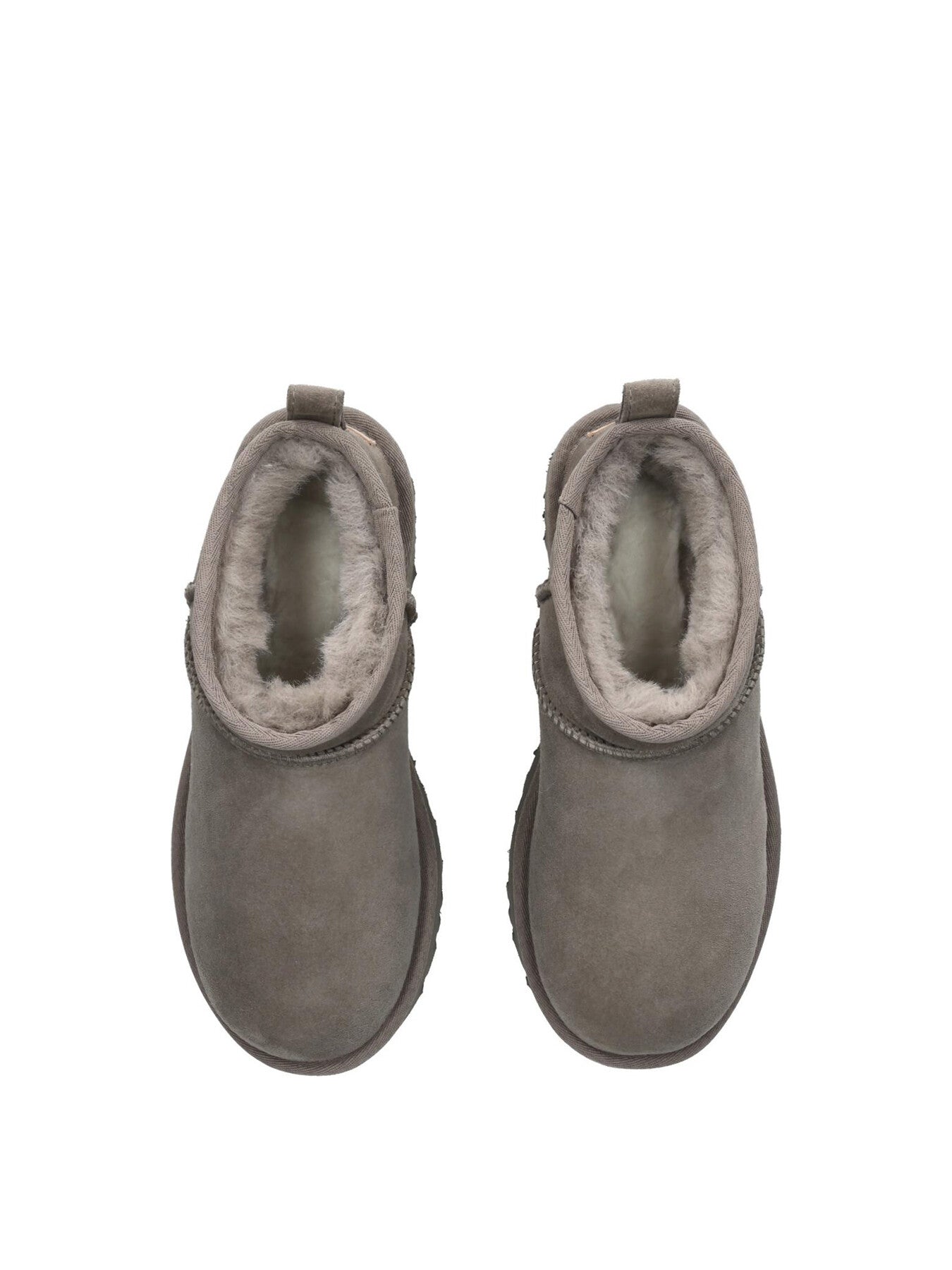 Womens Classic Ultra Mini Suede Ankle Boots Smoke Plume