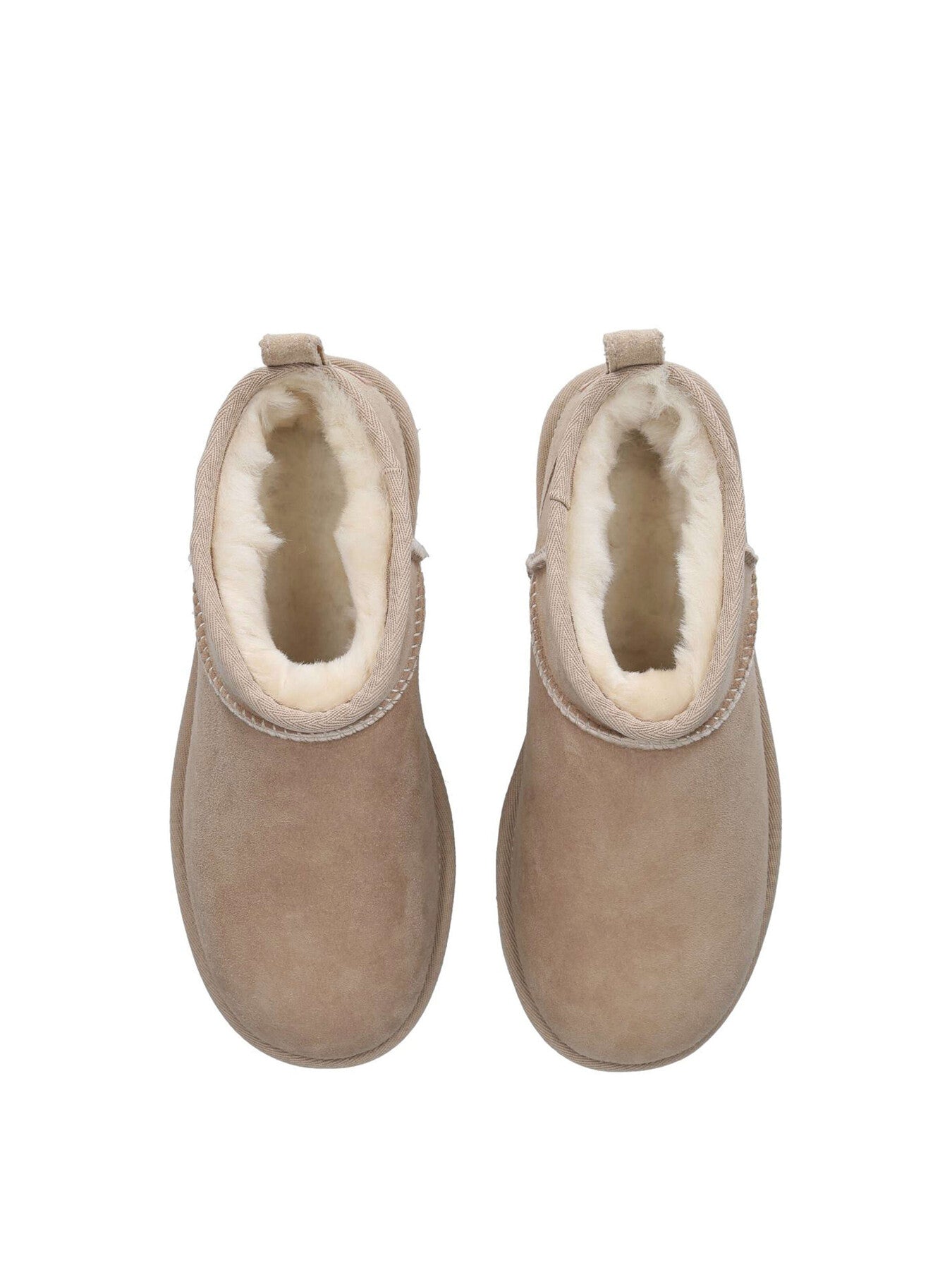 Classic Ultra Mini Suede Boots Beige