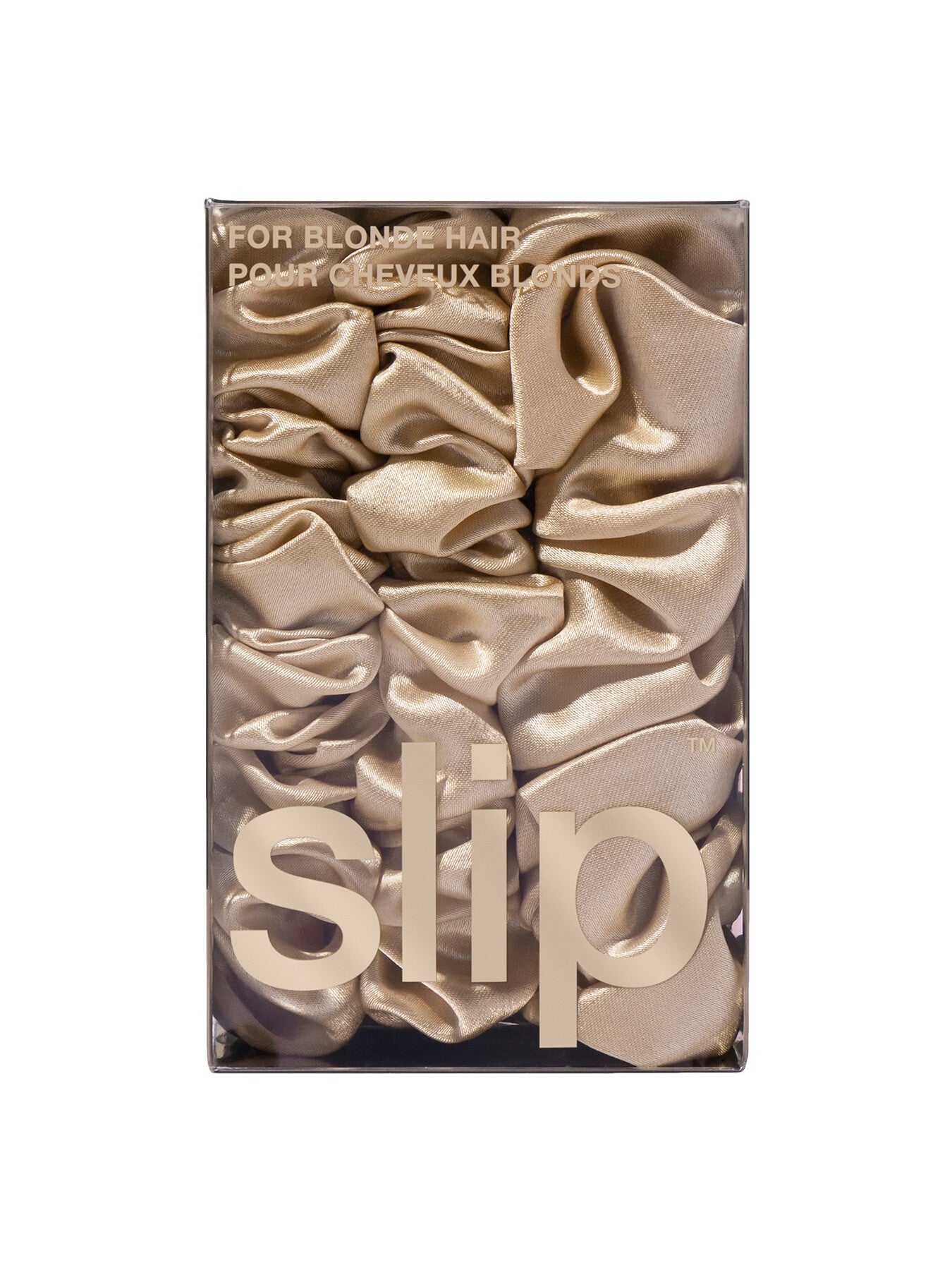 Pure Silk Assorted Scrunchies Set Of 3 Blonde