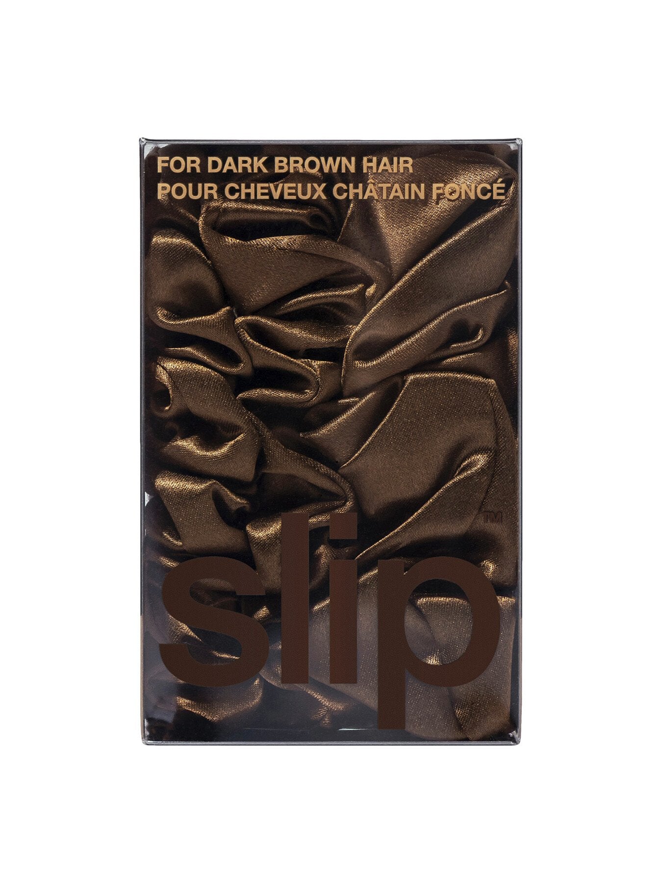 Pure Silk Assorted Scrunchies Set Of 3 Dark Brown