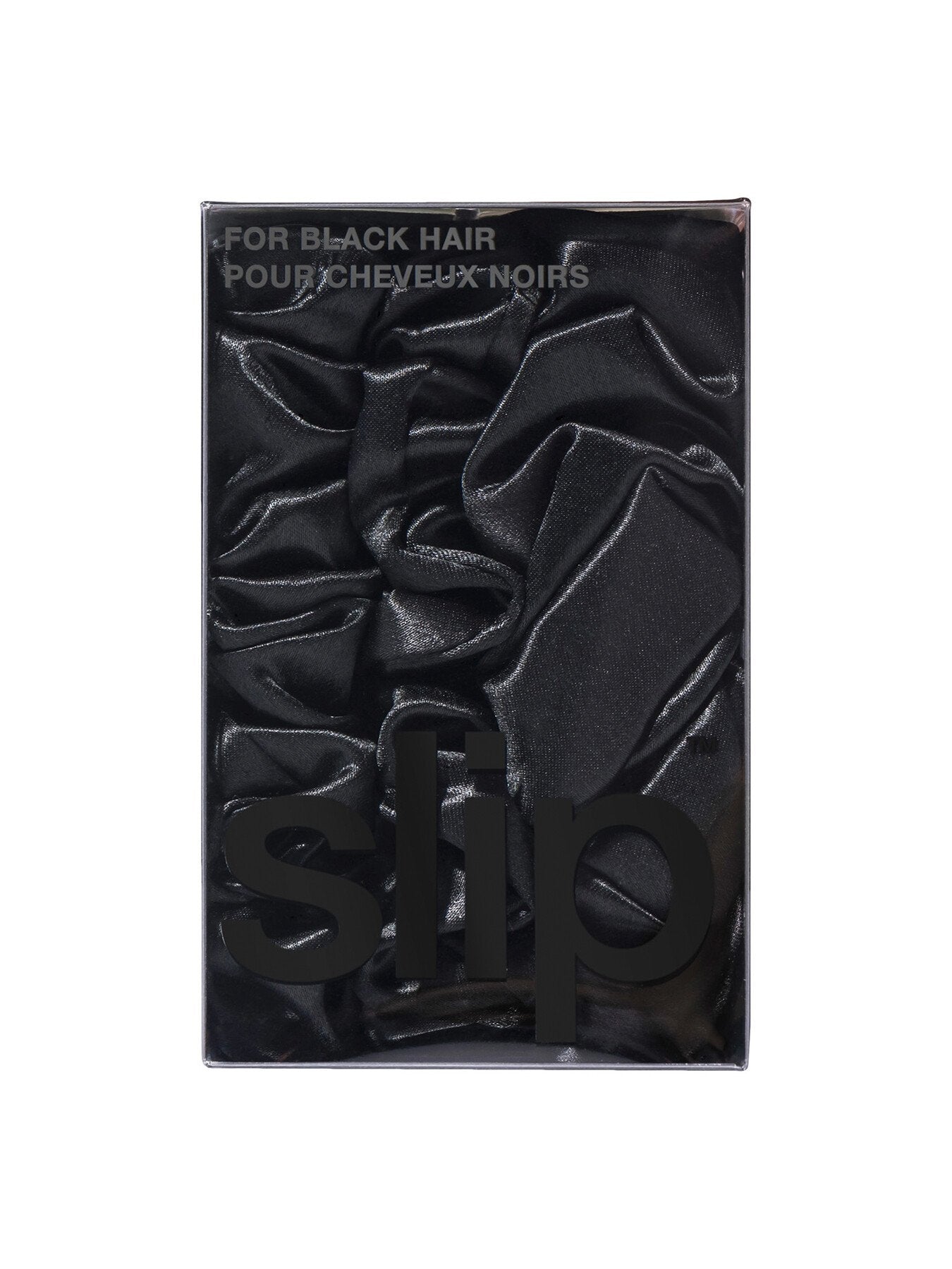 Pure Silk Assorted Scrunchies Set Of 3 Black