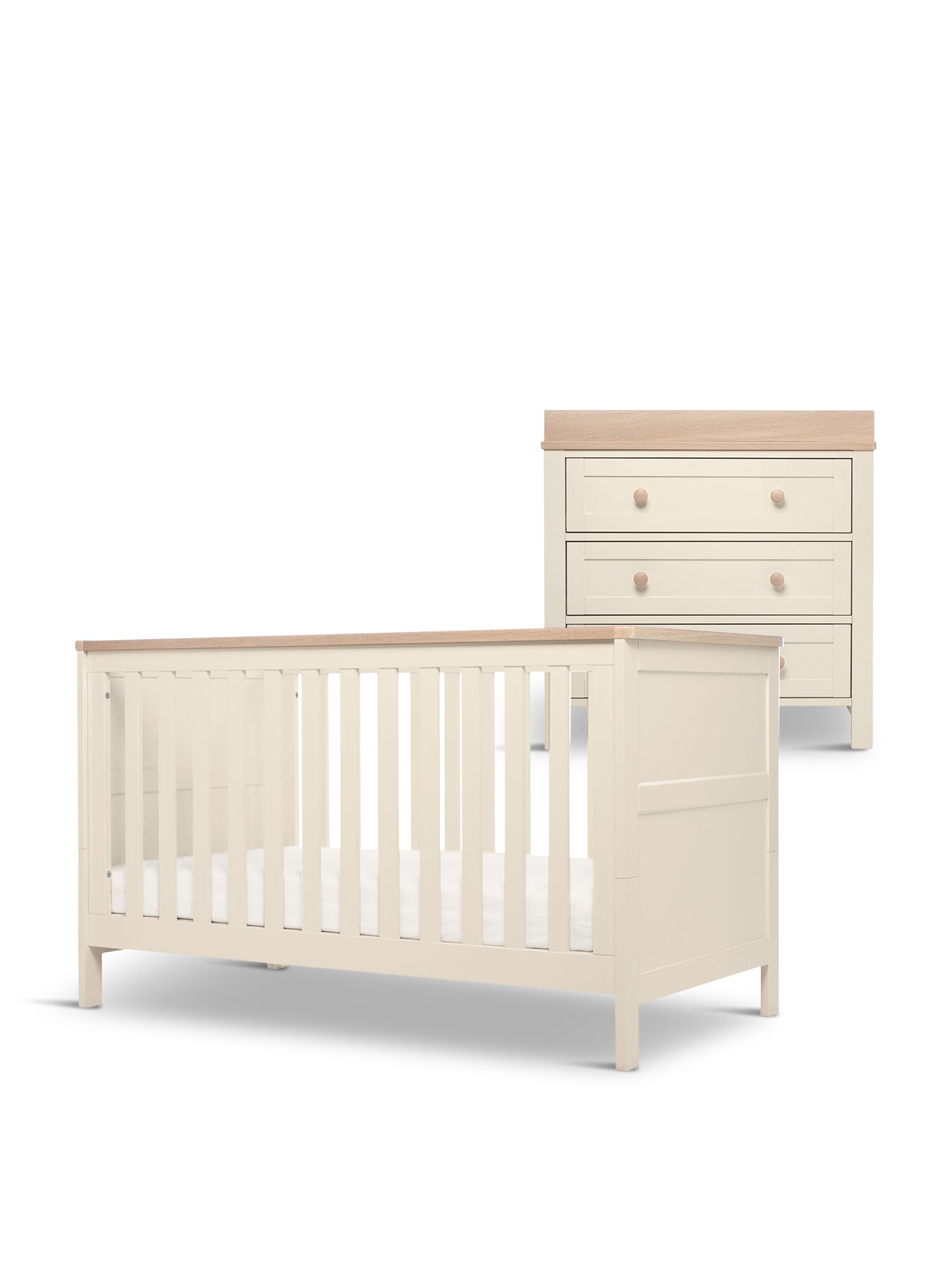 Wedmore 2 Piece Cot Bed Set with Dresser Changer