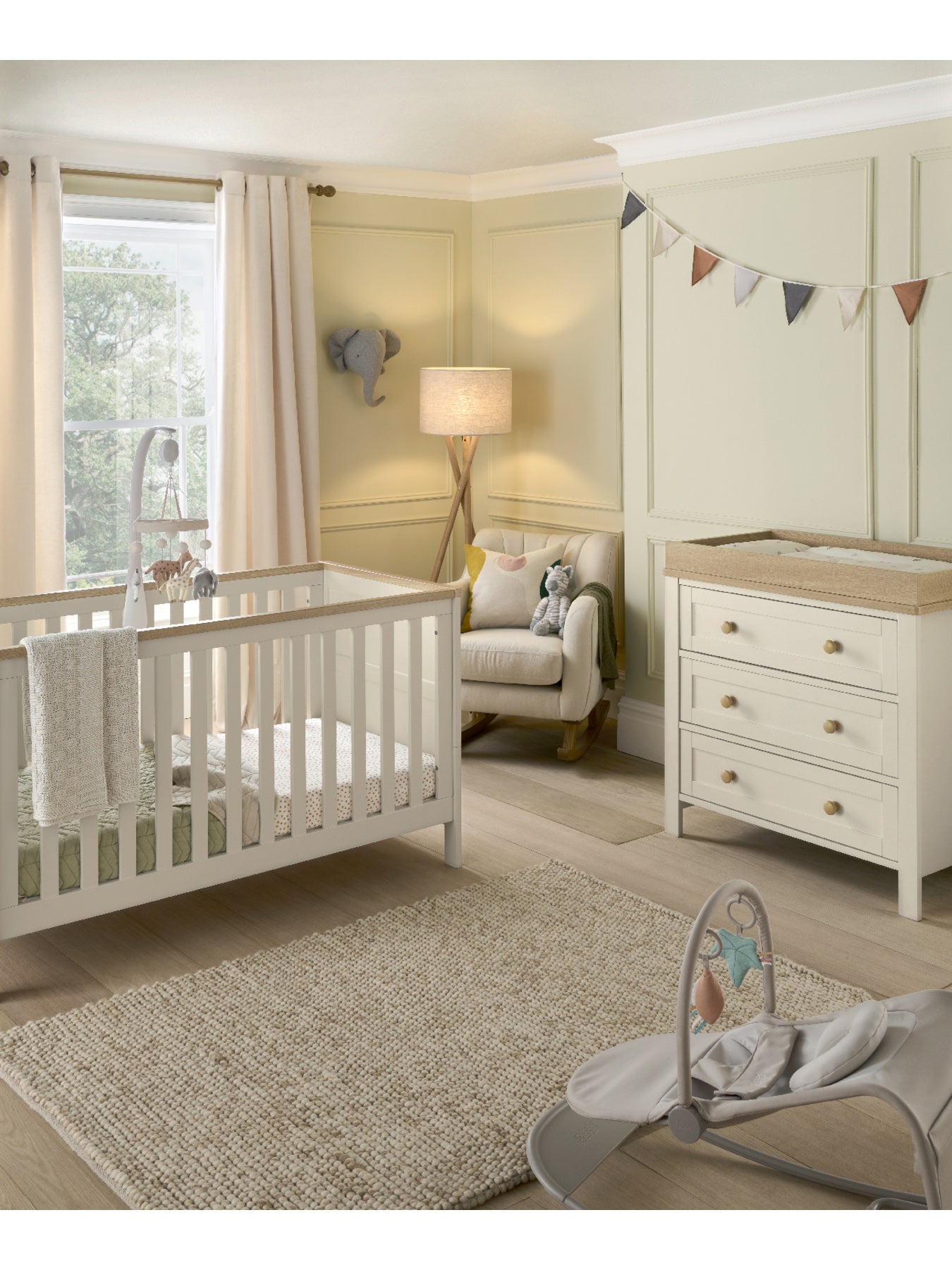Wedmore 2 Piece Cot Bed Set with Dresser Changer
