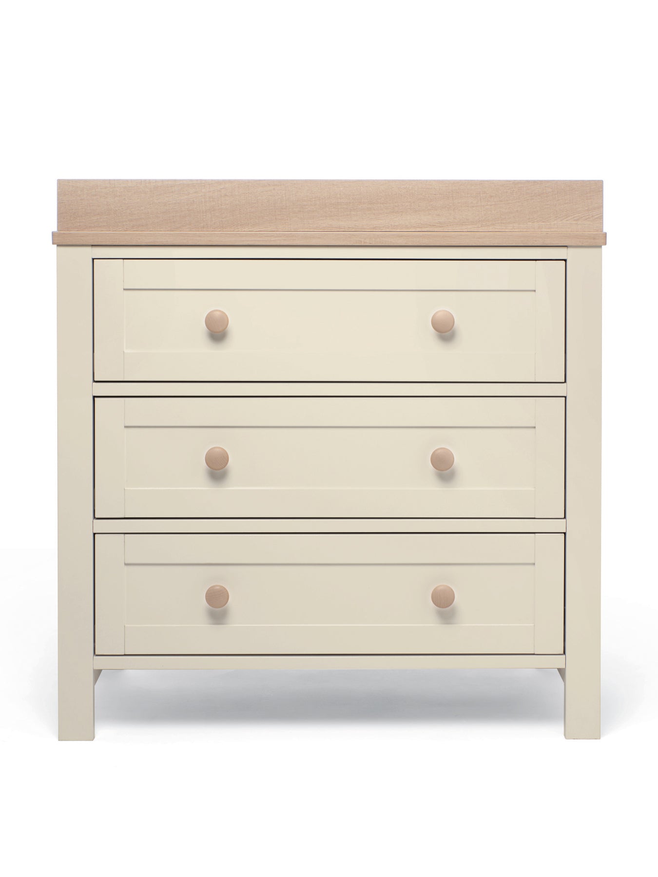 Wedmore 3 Piece Cot Bed Set with Dresser Changer & Wardrobe White Natural