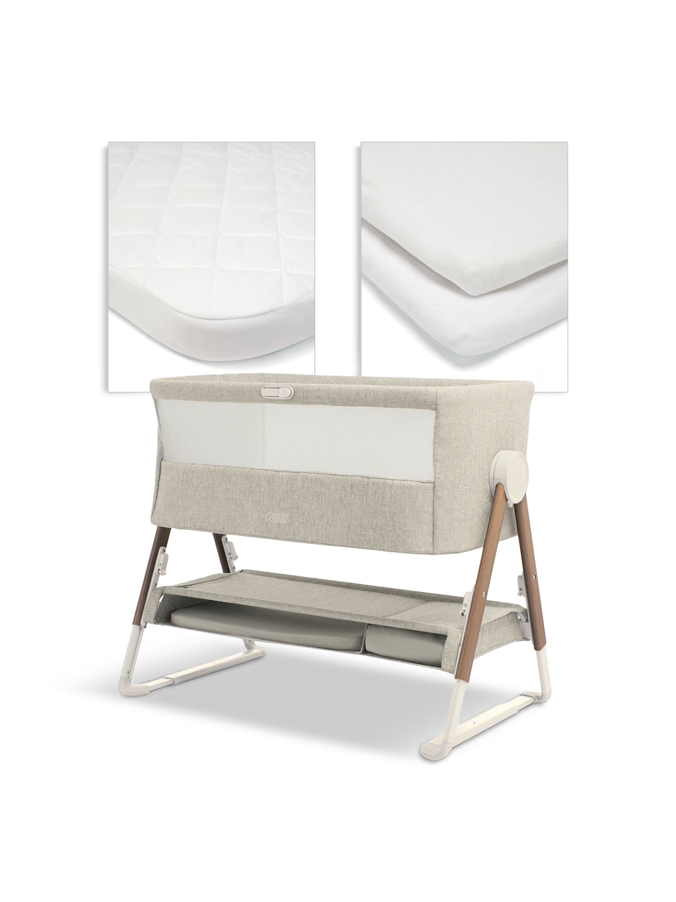 Lua Bedside Crib Bundle