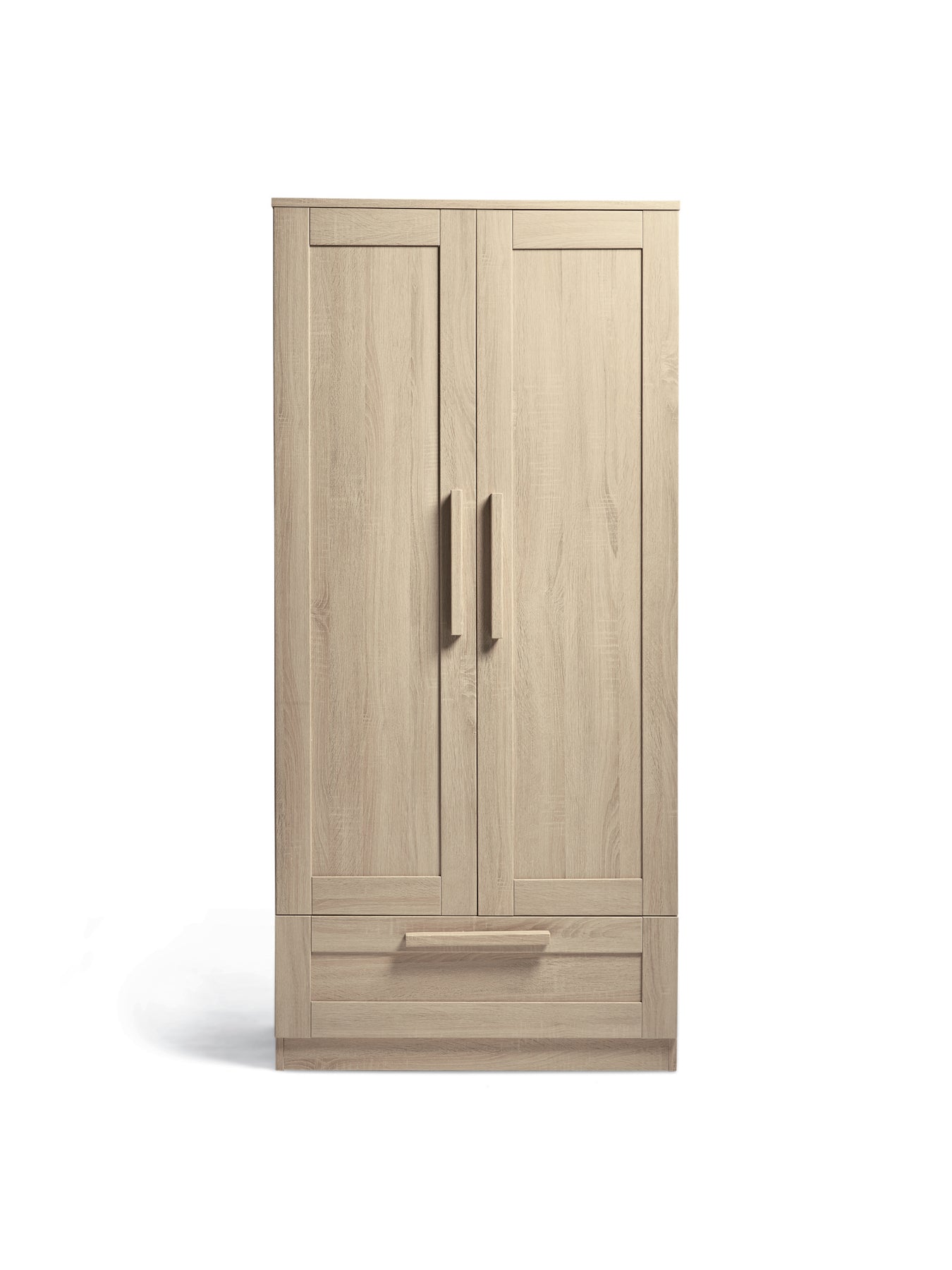 Atlas 3-Piece Convertible Cot Bed with Dresser Changer & Wardrobe