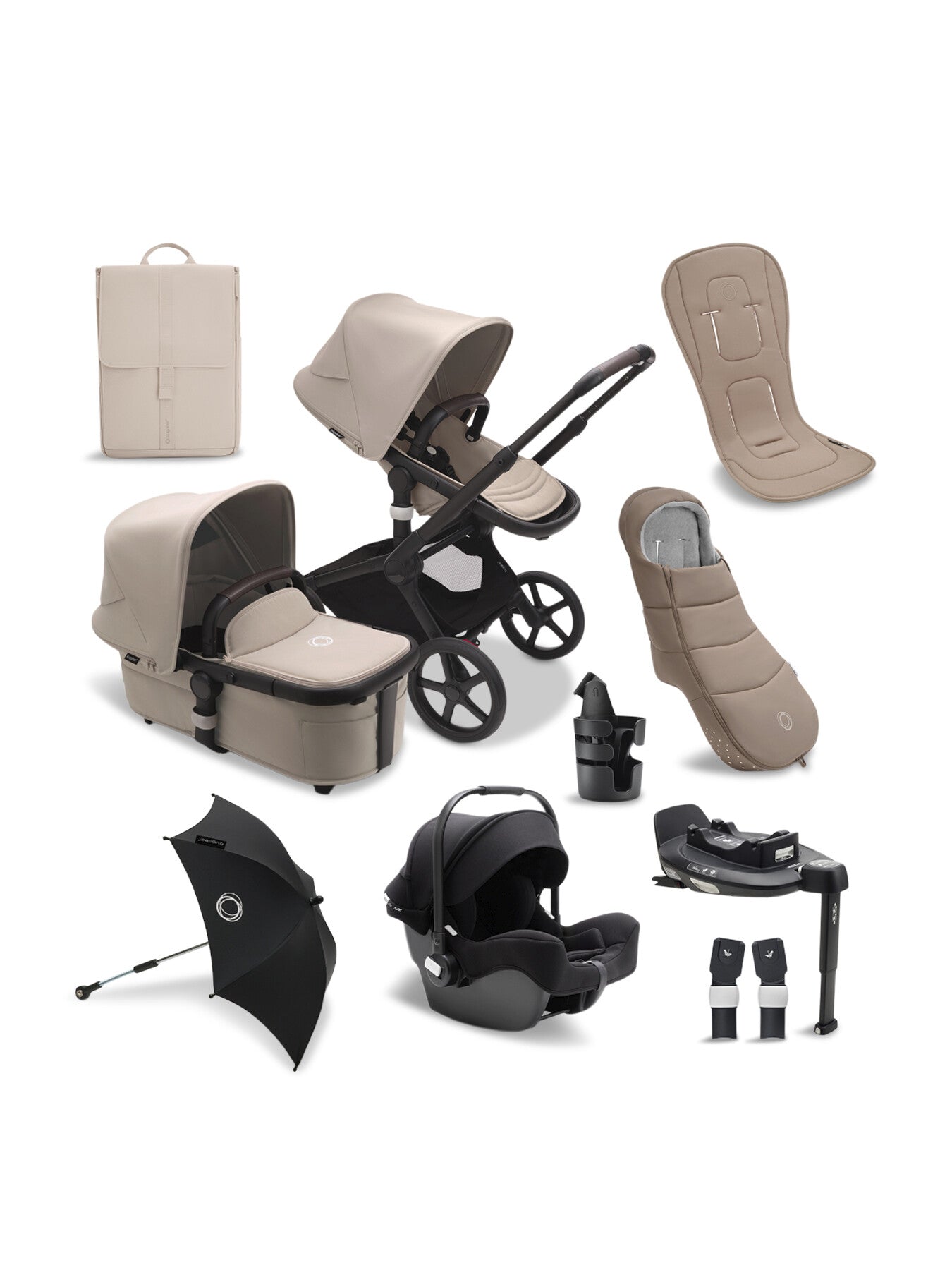 Fox 5 Ultimate Pushchair Bundle Taupe 9-Piece
